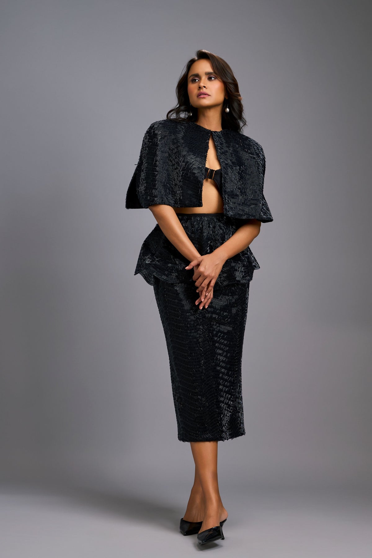 Shimmer Black Co-ord Set