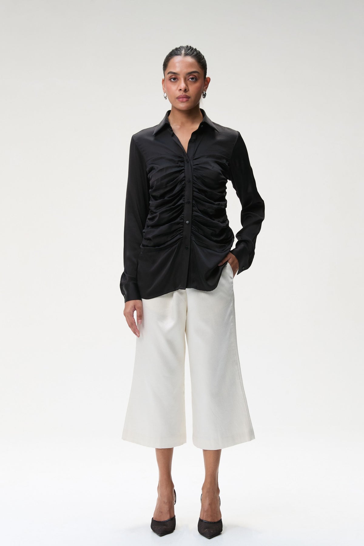 Black Bustier Shirt