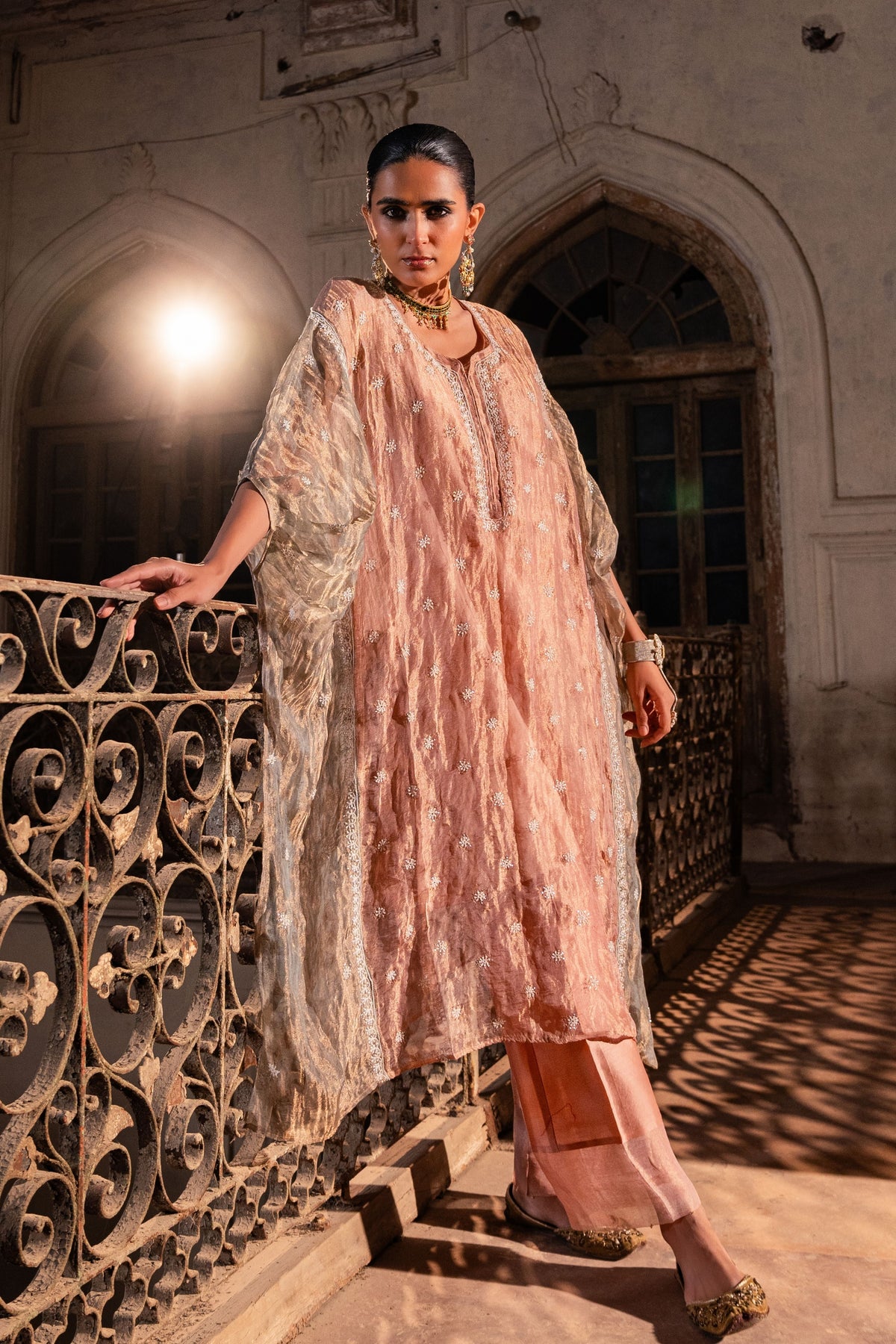 Pink Kaftan Set