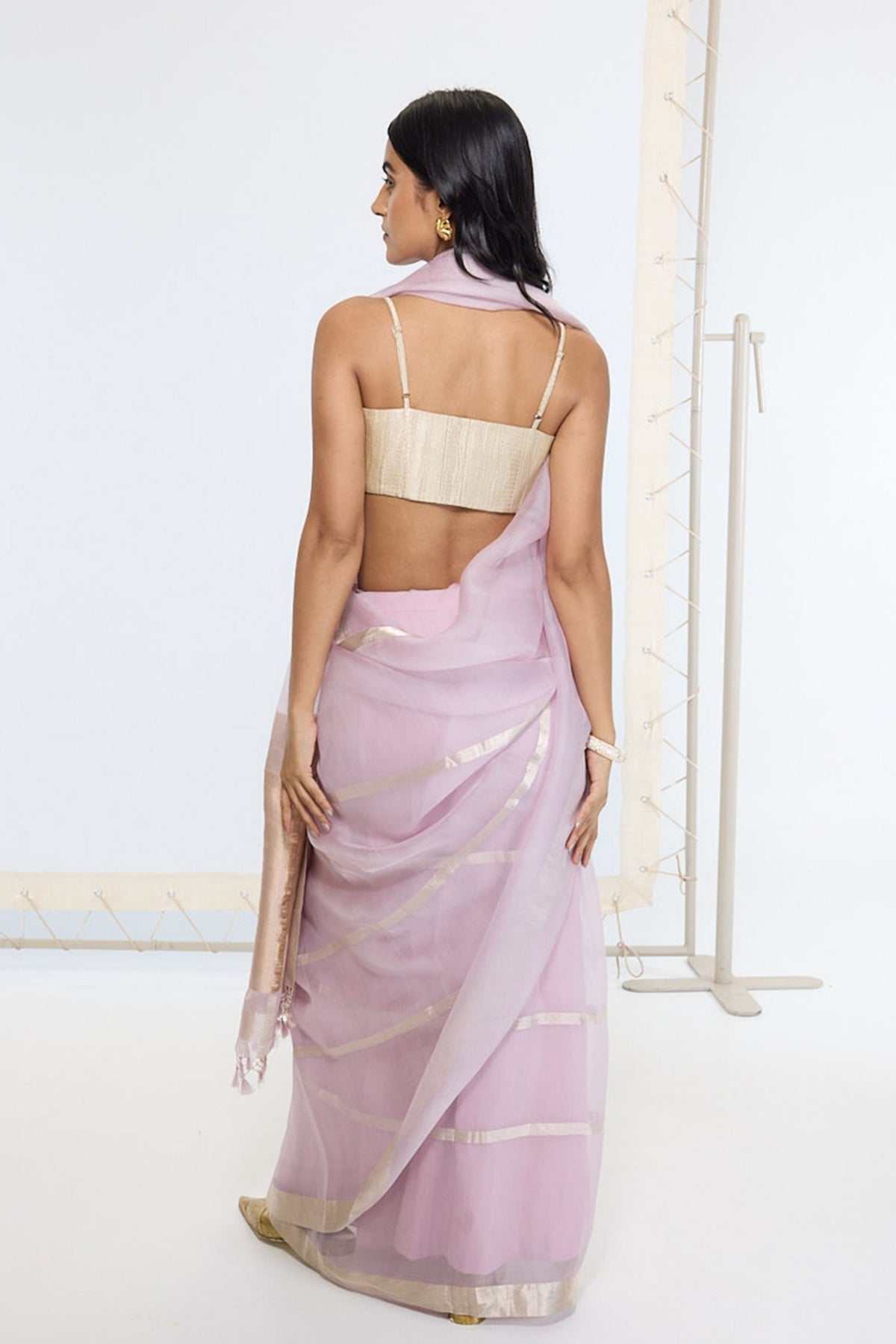 Handwoven Dusty Grape Saree