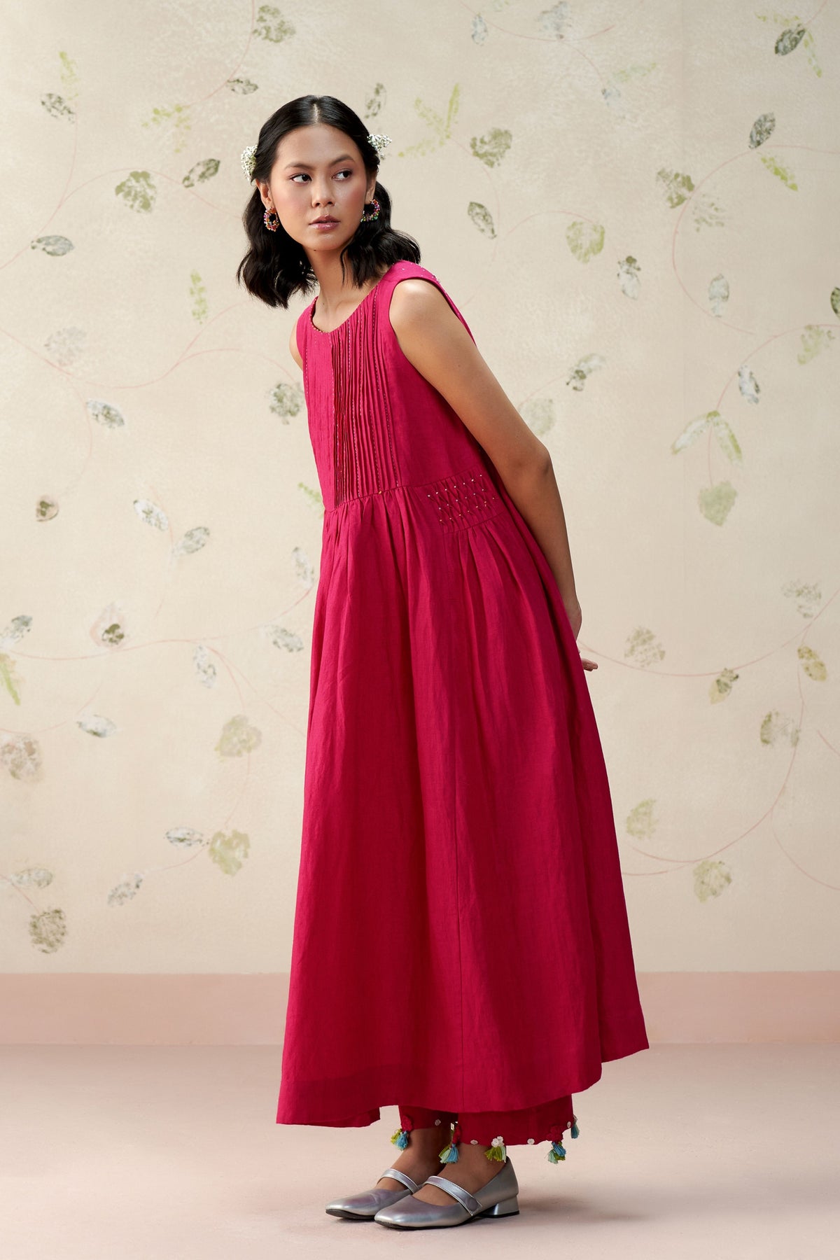 Junius Deep Pink Kurta Set