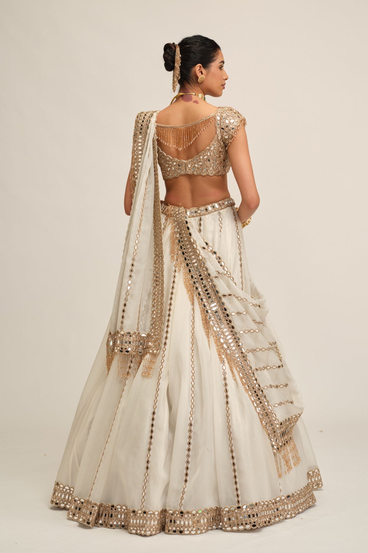 Off White Lehenga Set