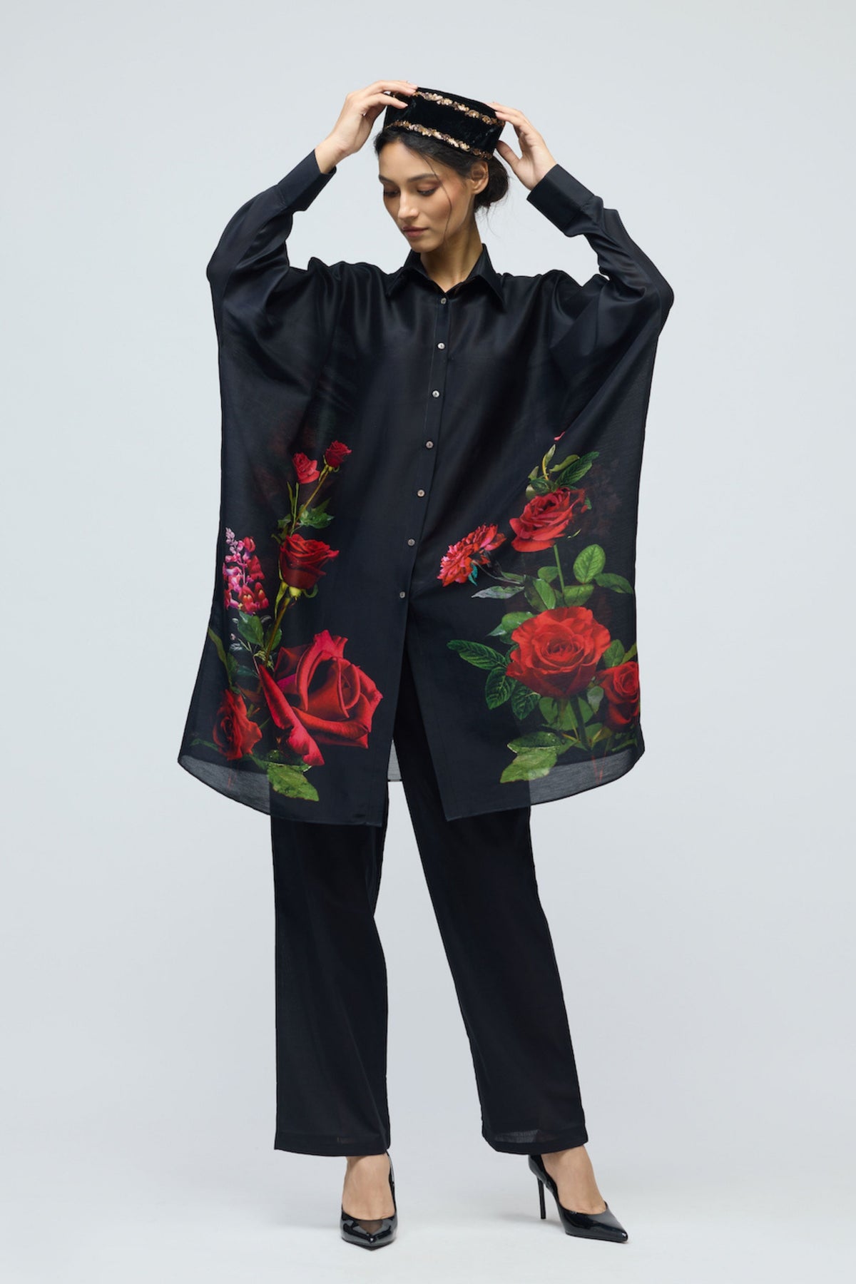 Chanderi Floral Tunic