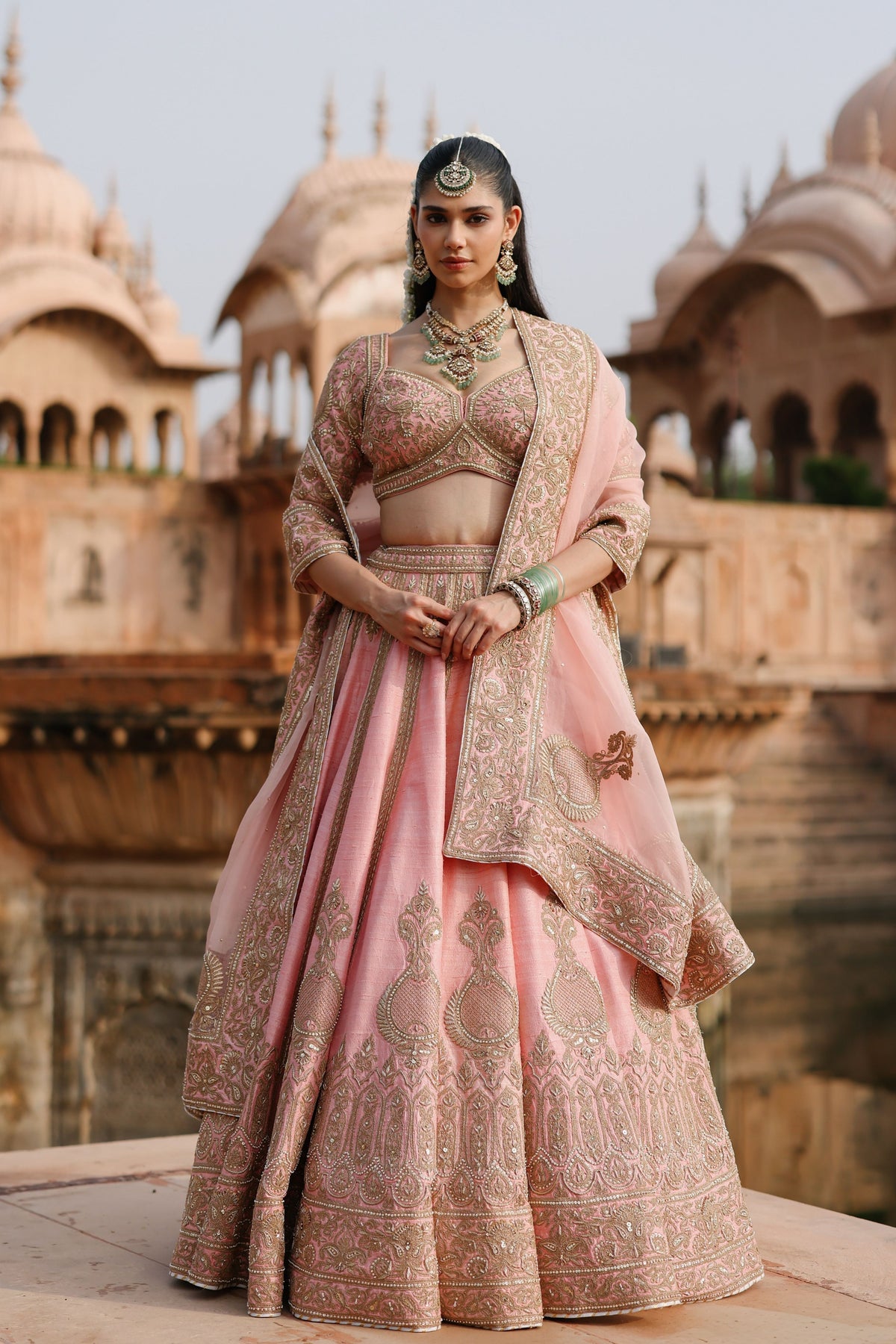 Jannah Pink Lehenga Set