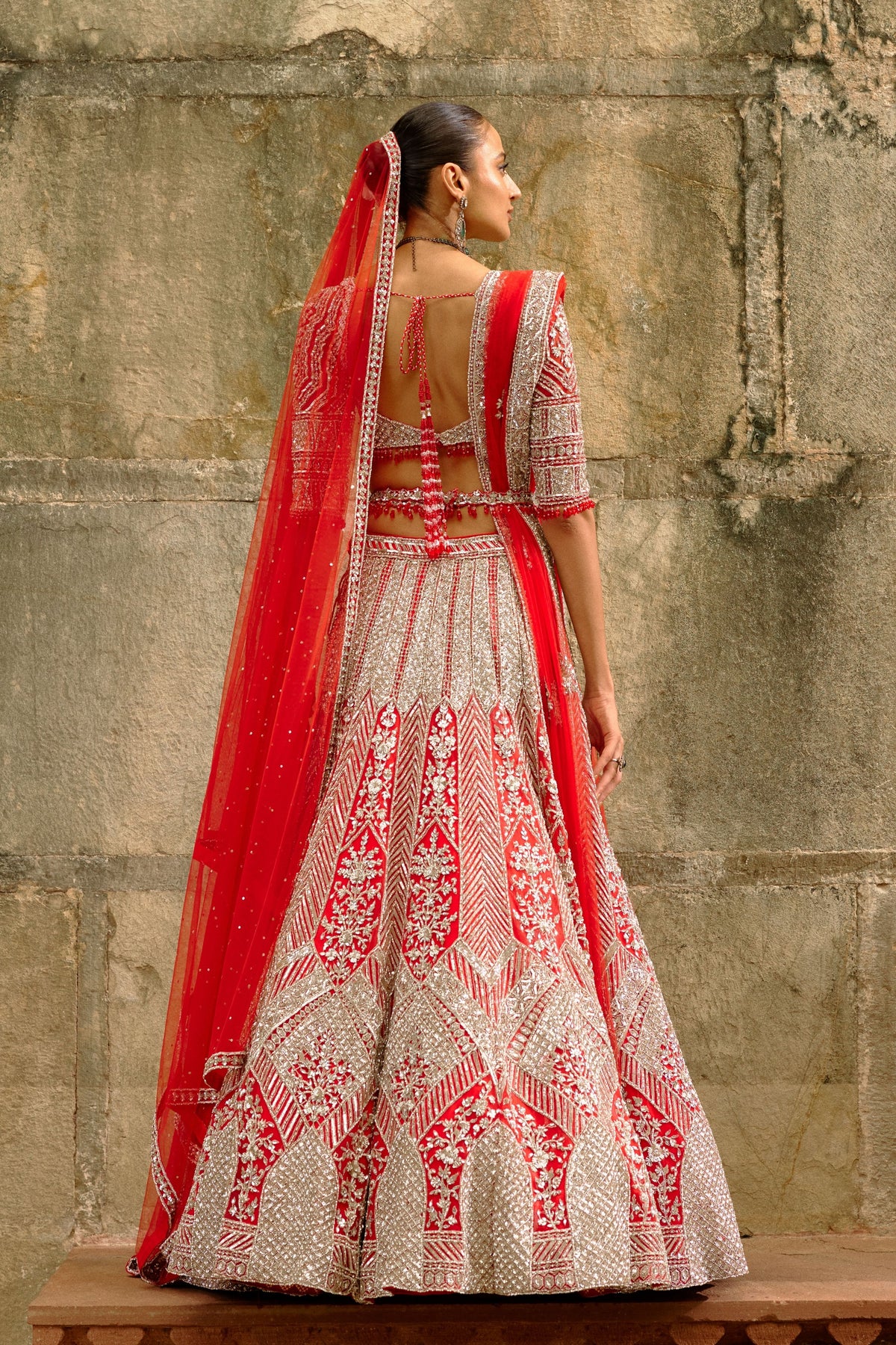 Silver Work Lehenga Set