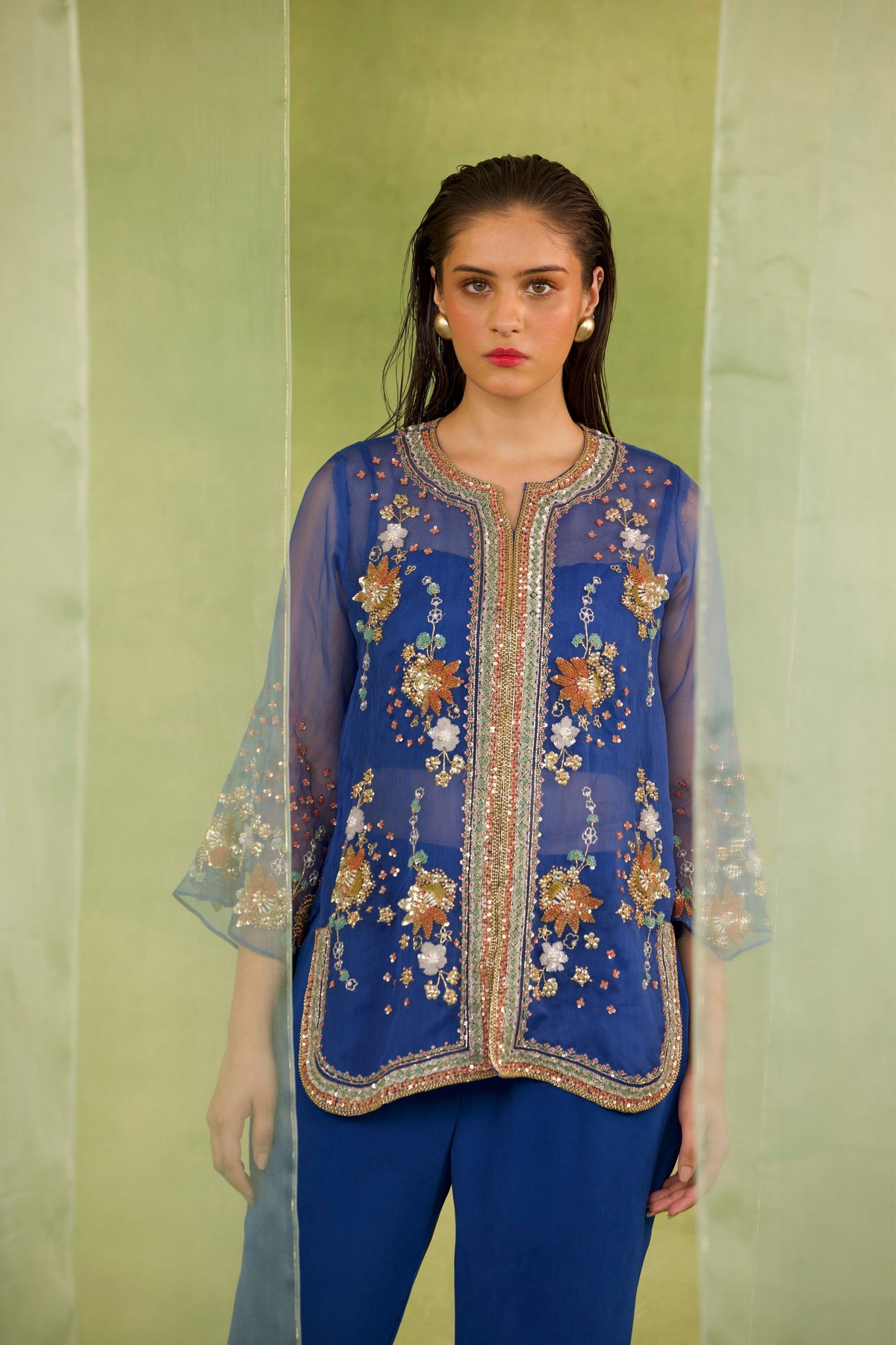 Blue Tunic Set