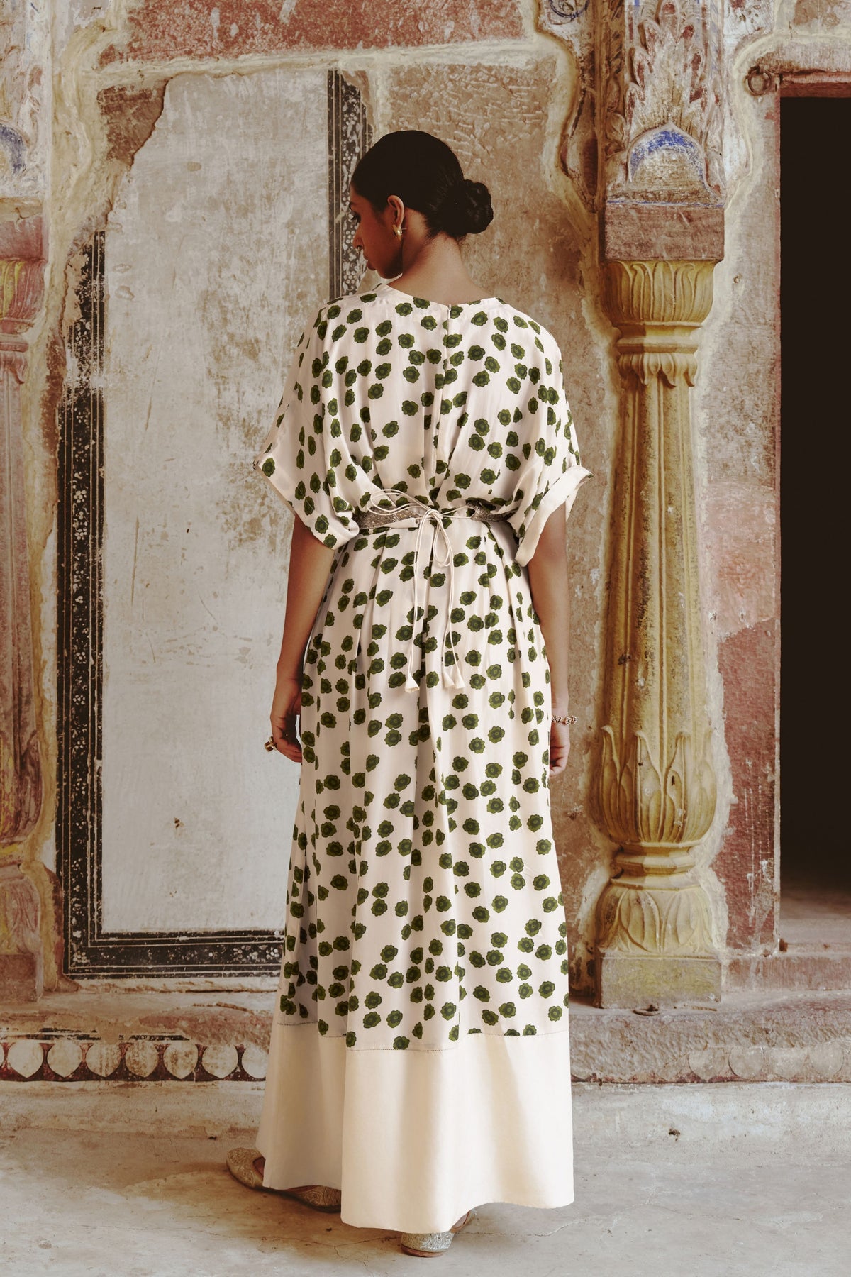 Ivory Belted Dress