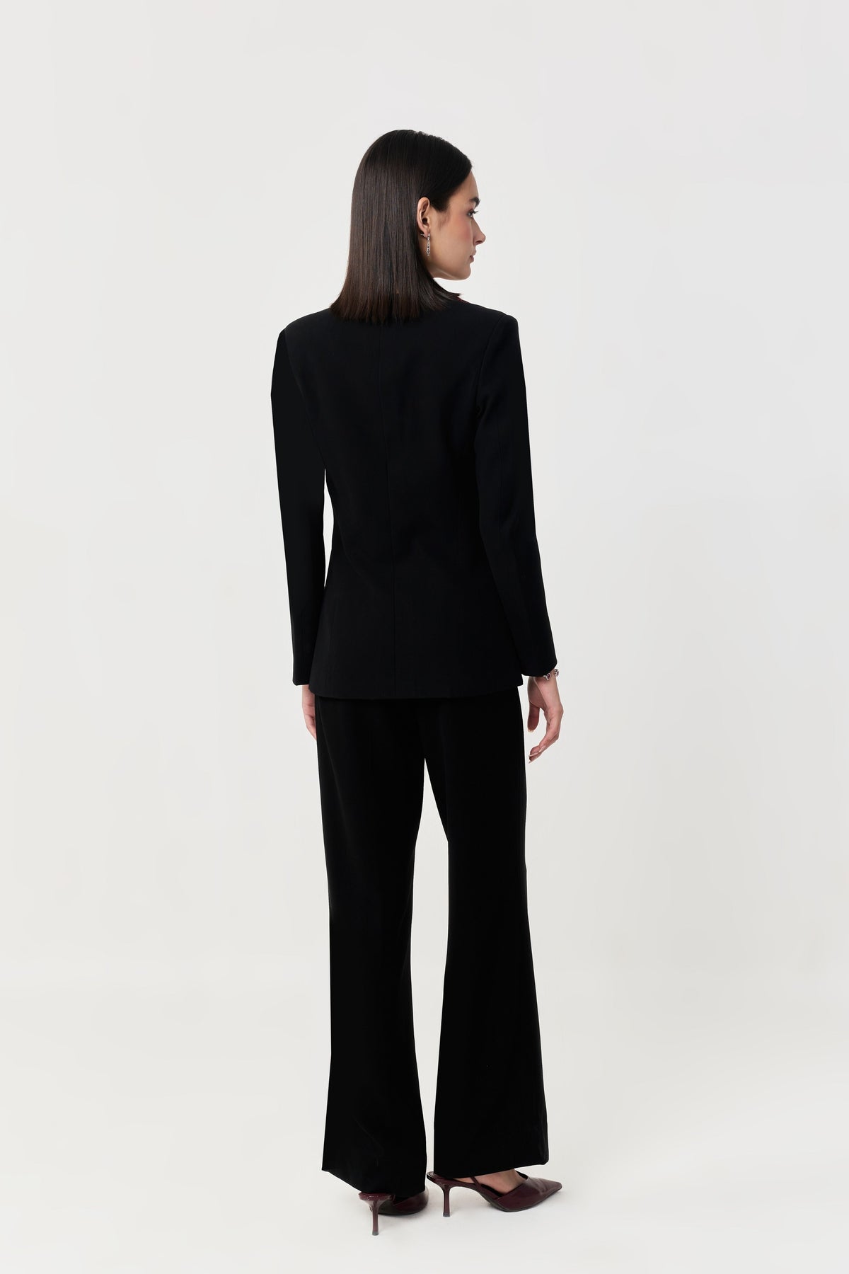 Wild Tulip Collarless Blazer Set
