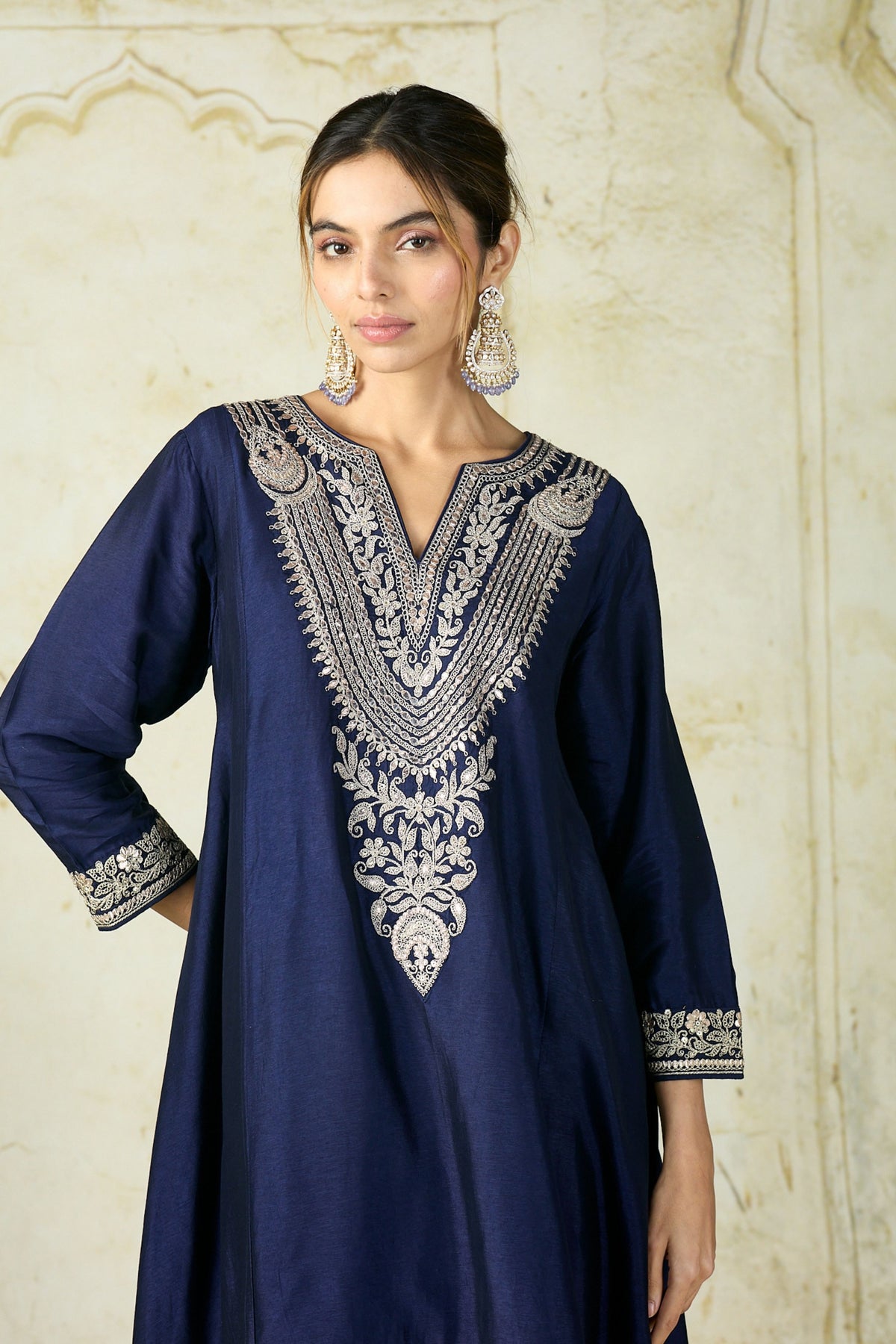 Navy Nadia Farshi Set