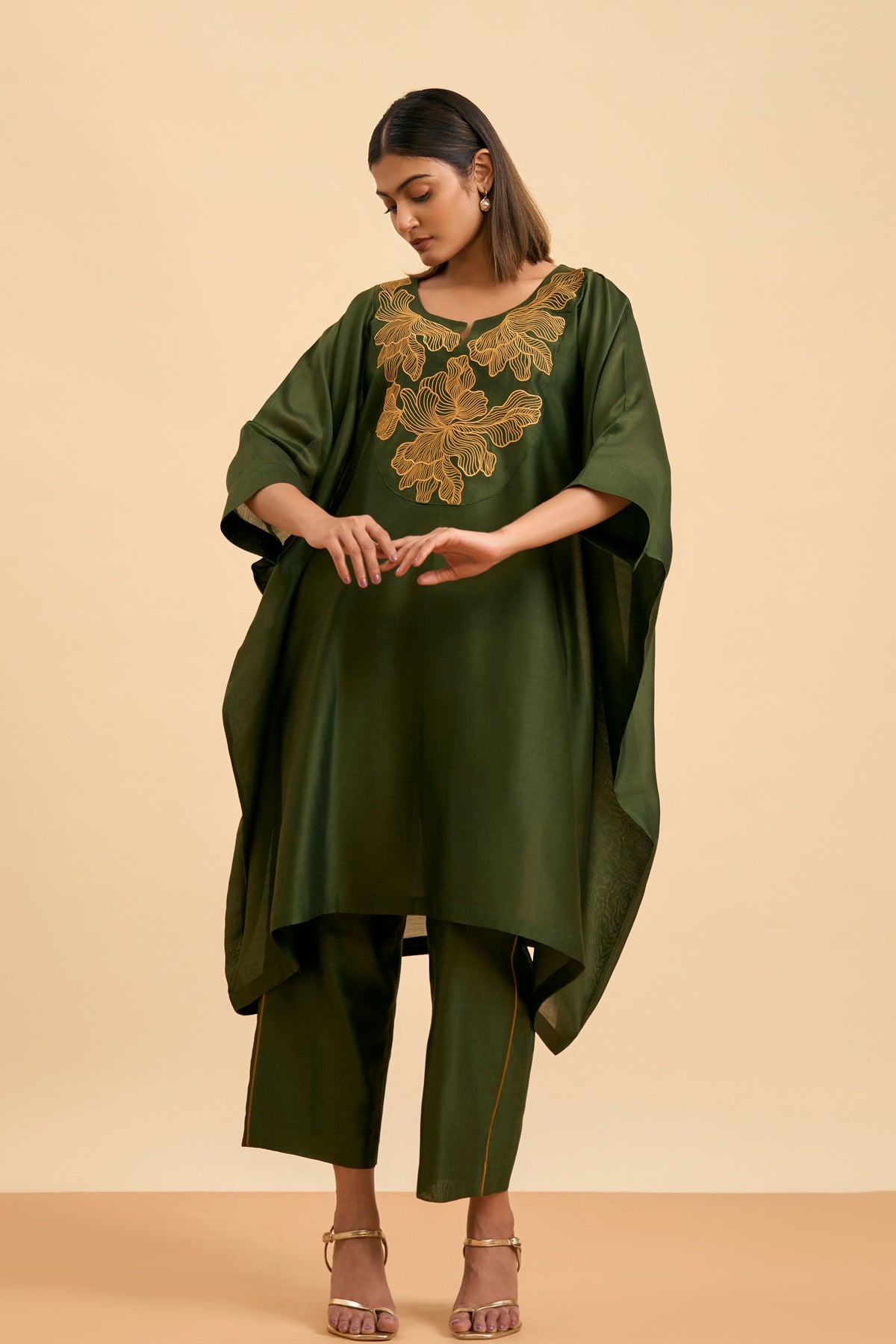 Olive Serenity Kaftan Set