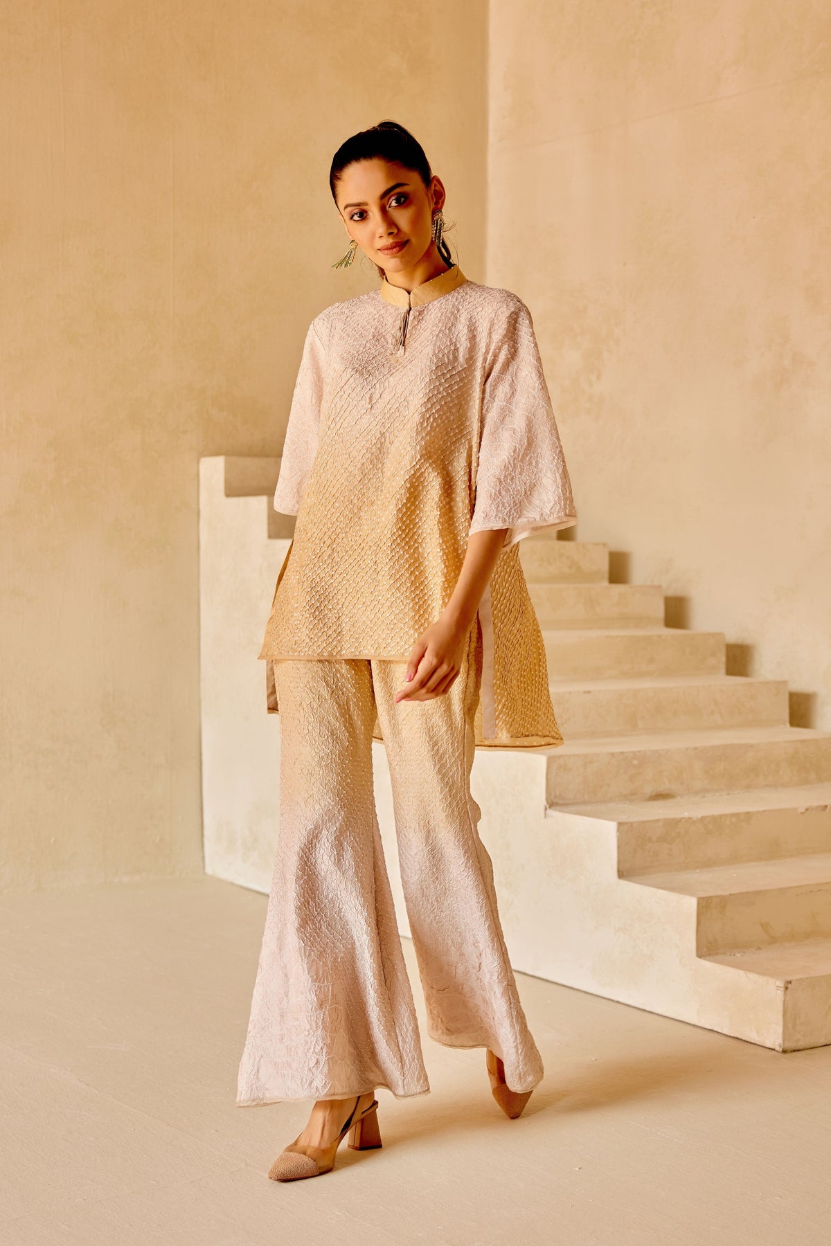 Tulip Pants in Beige Tones