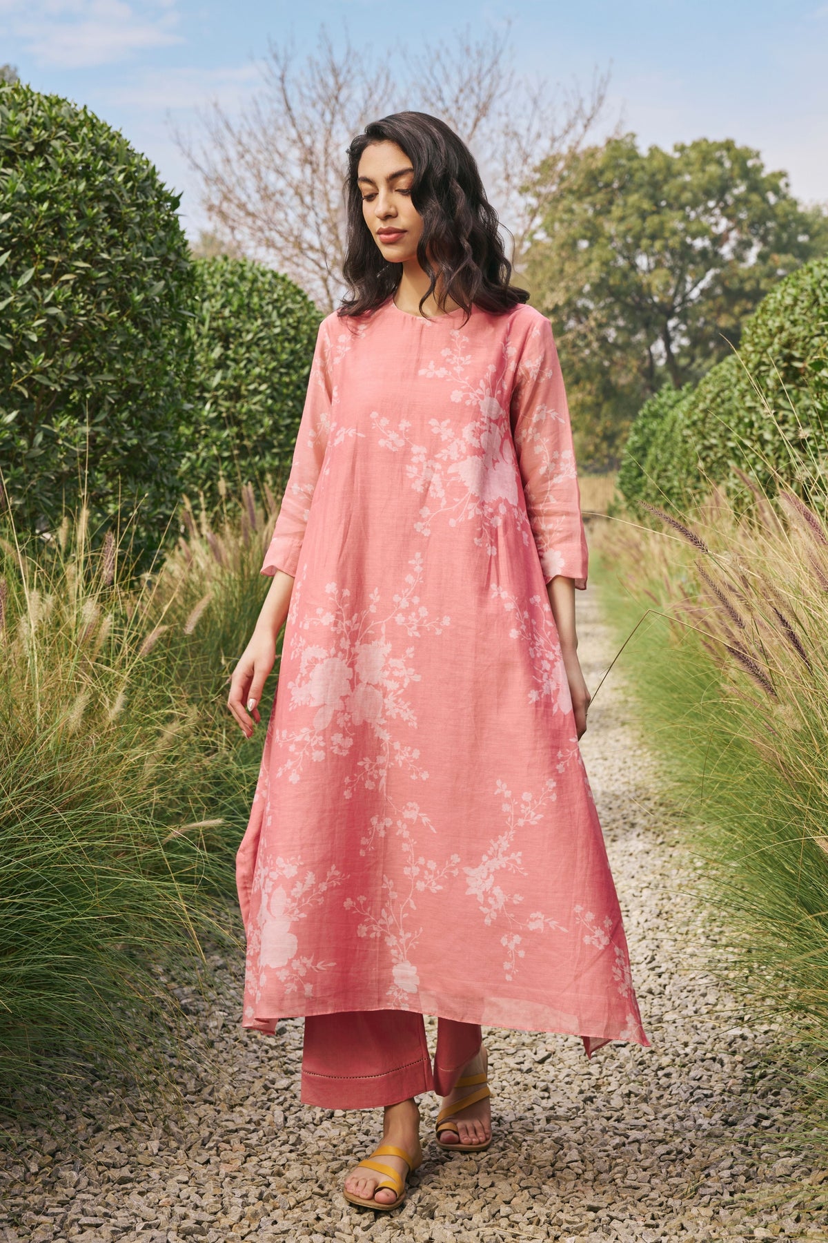 Tulip Printed Kurta With Pants