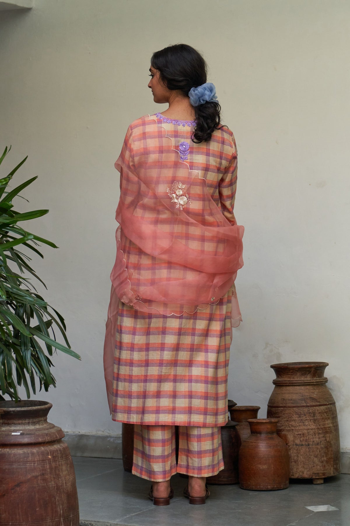 Gulabi Champai Kurta Set