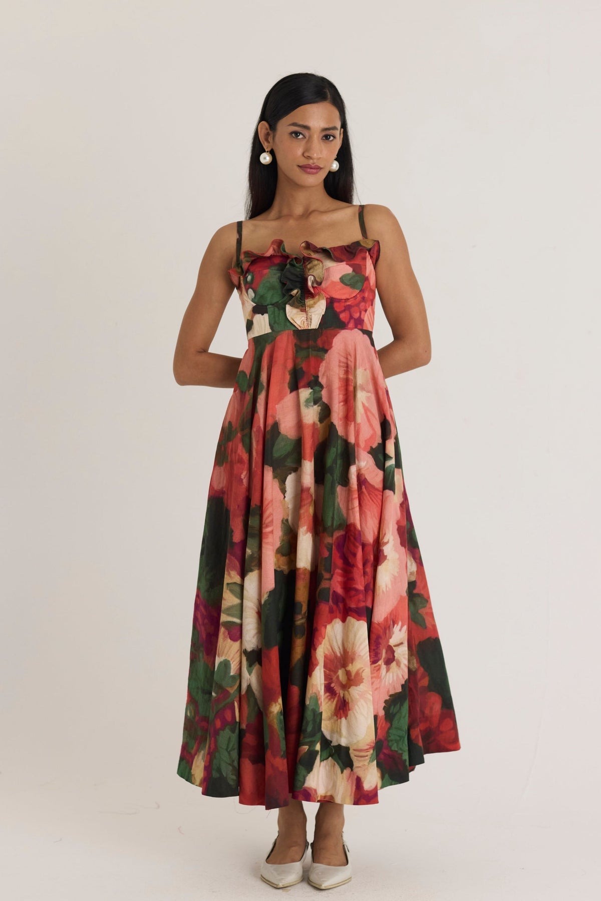 Scarlett Cotton Frill Dress