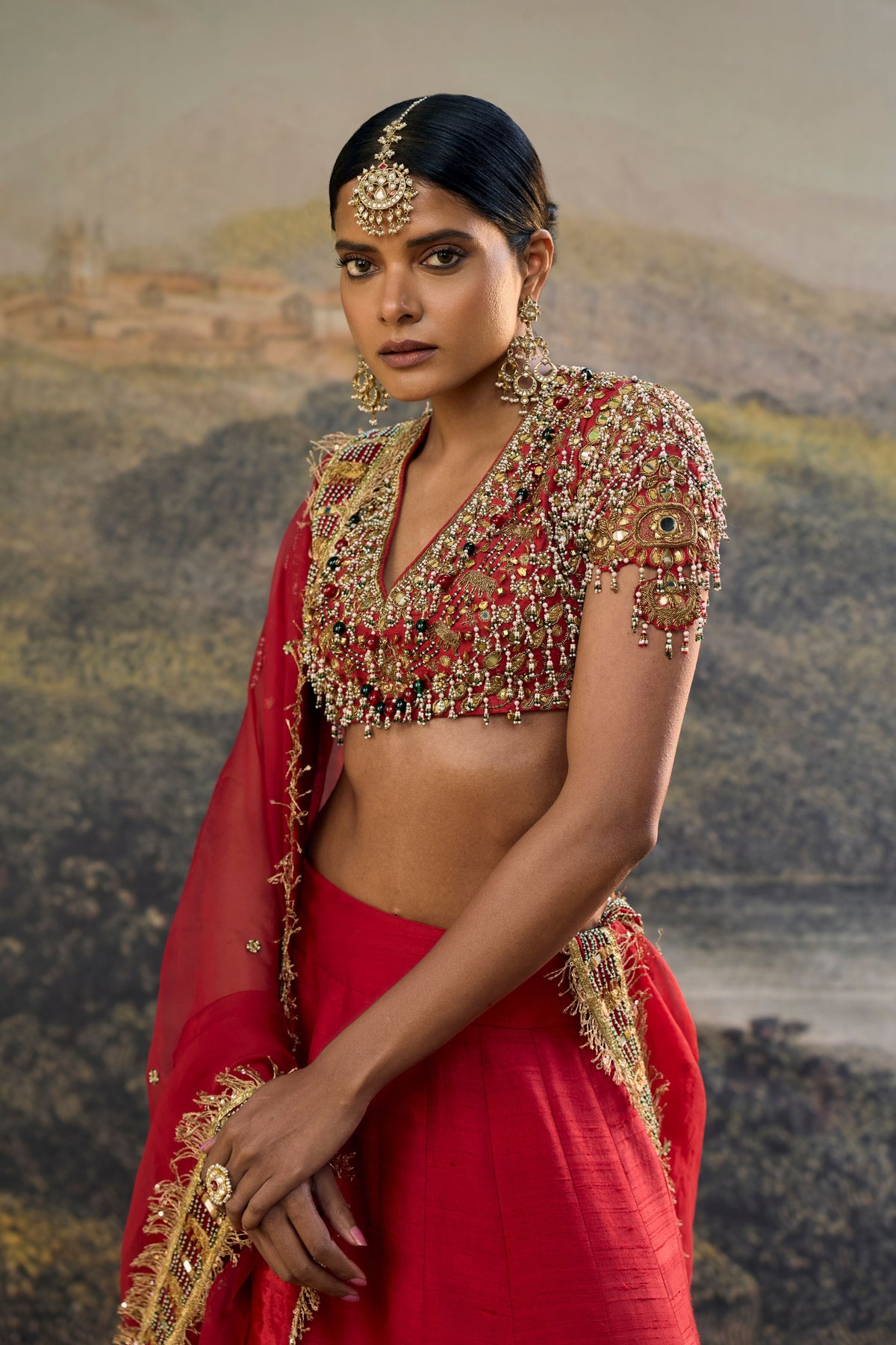 Lalima Jadau Lehenga Set