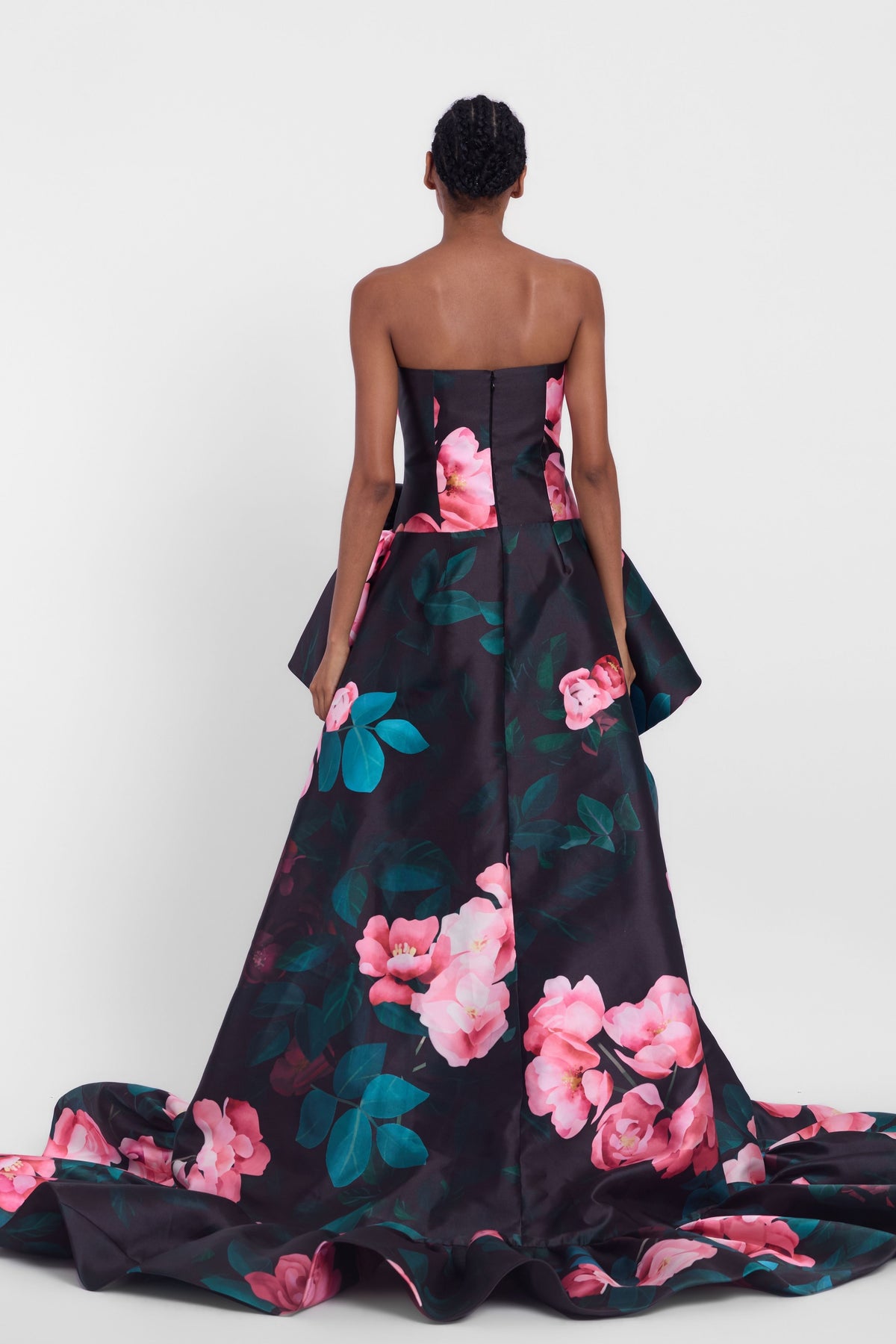 Strapless High-low Gown
