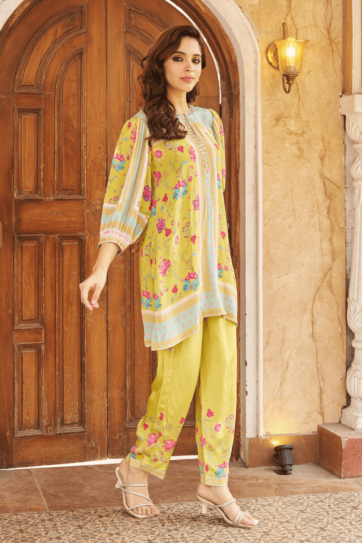 Khawaab Lime Tunic Set
