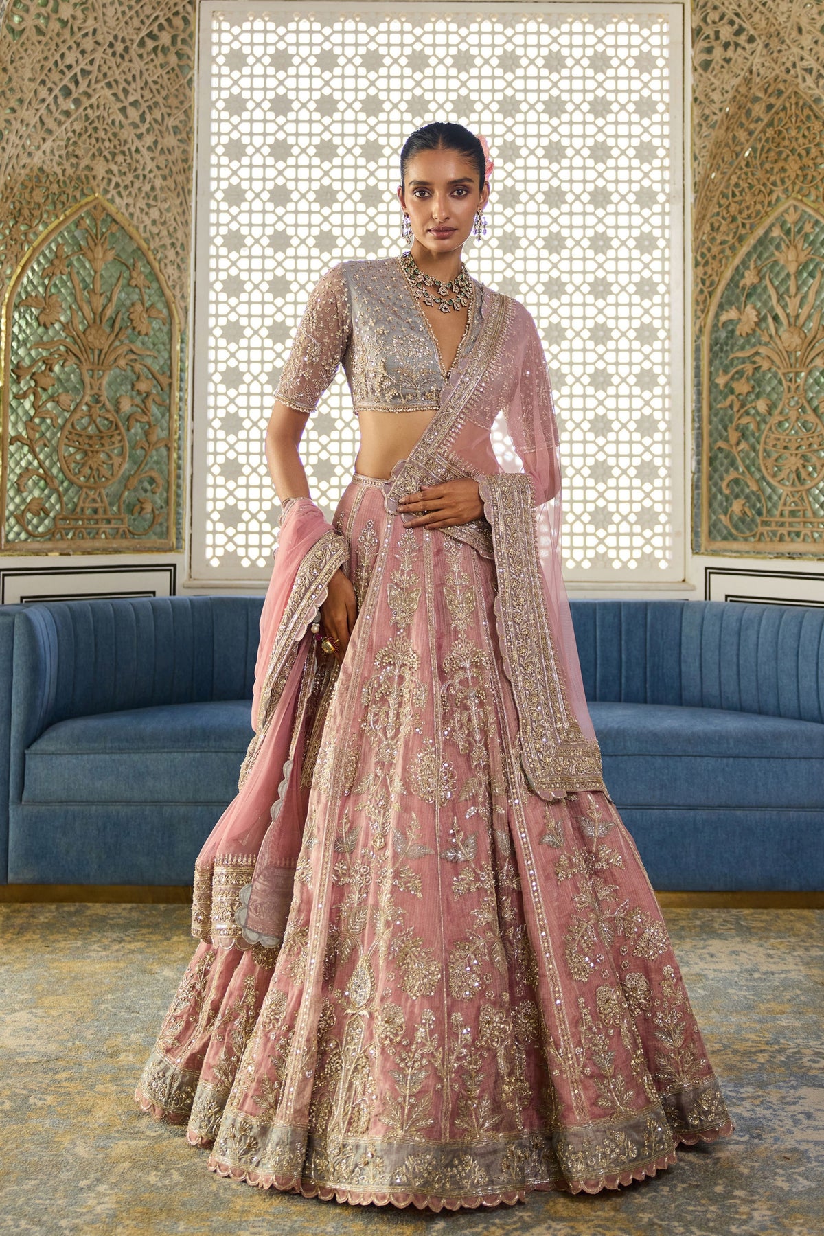 Blush Lehenga Set