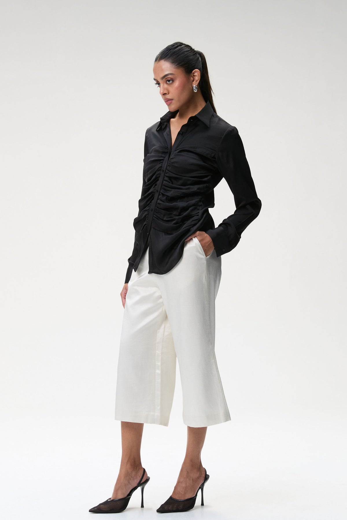 Black Bustier Shirt