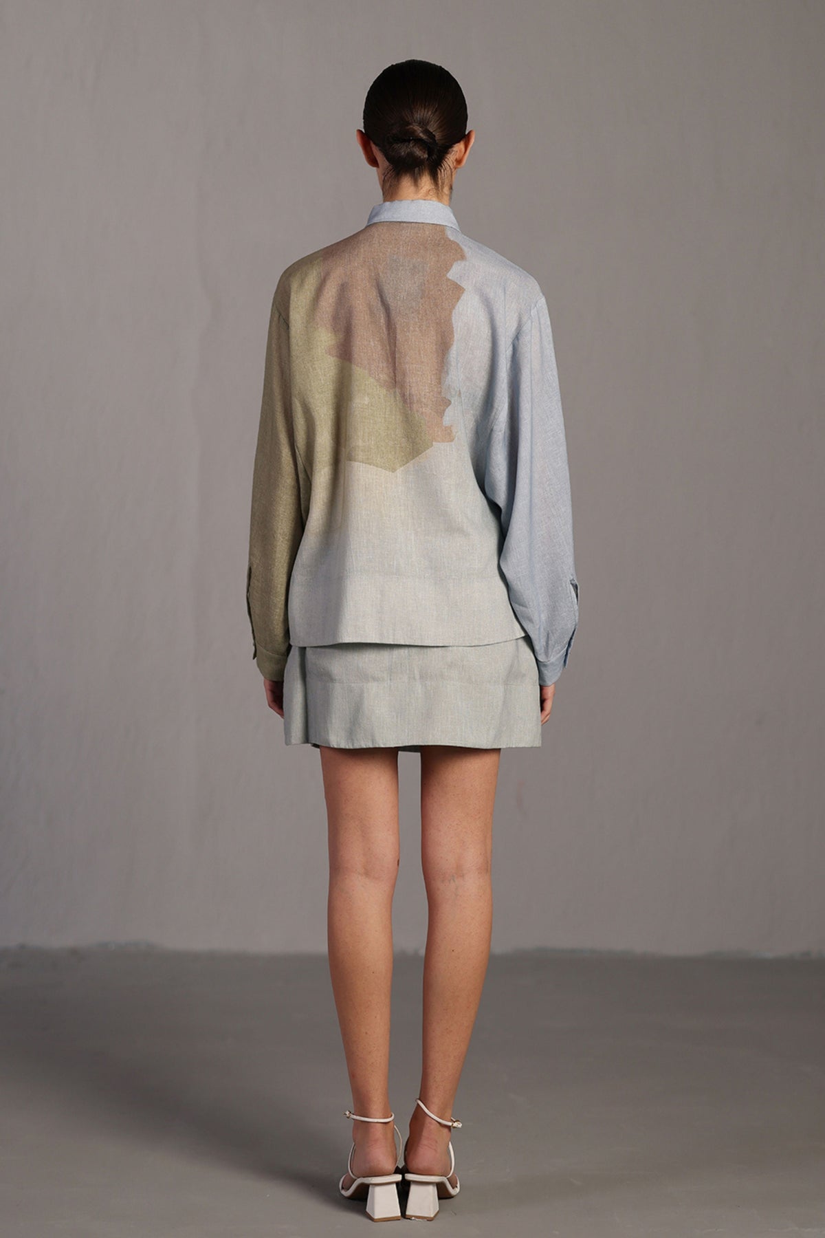 Diffuse Pastel Blue and Green Shirt