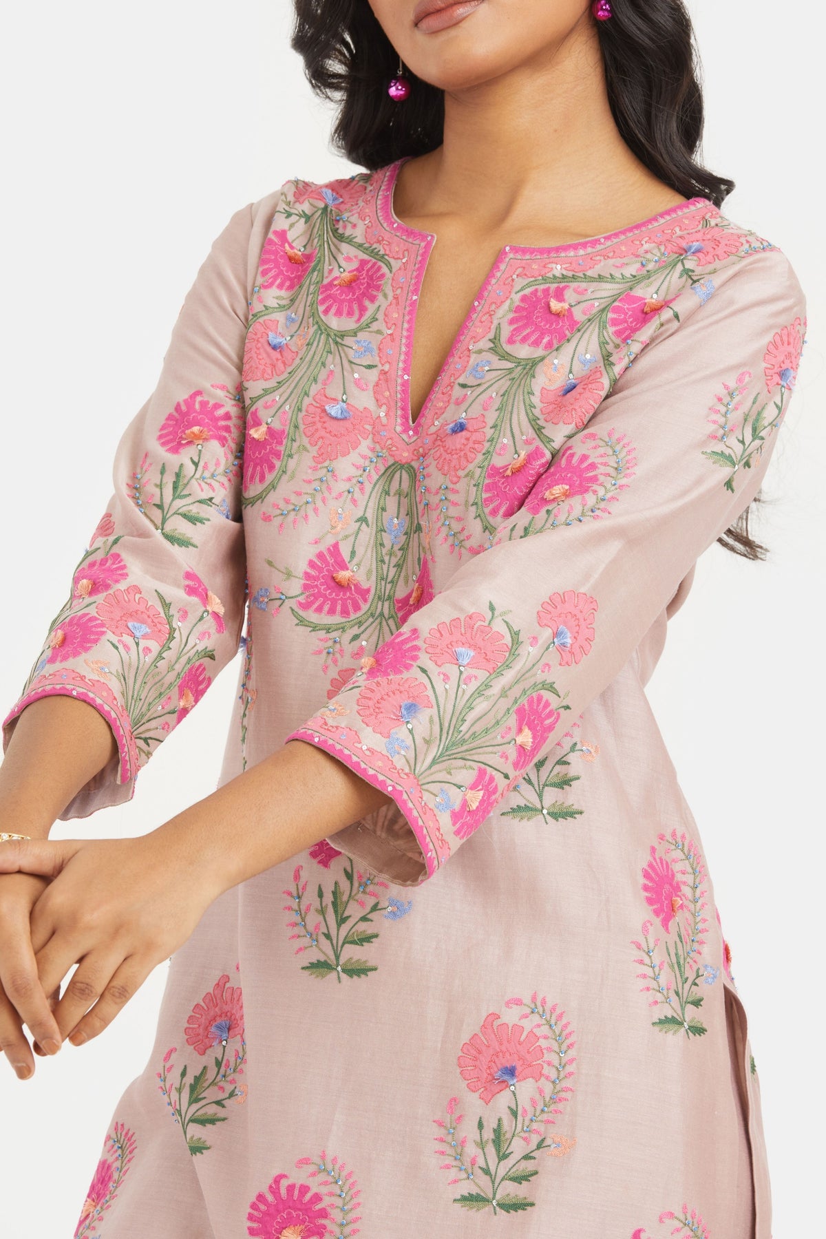 Lilac Straight Kurta Set