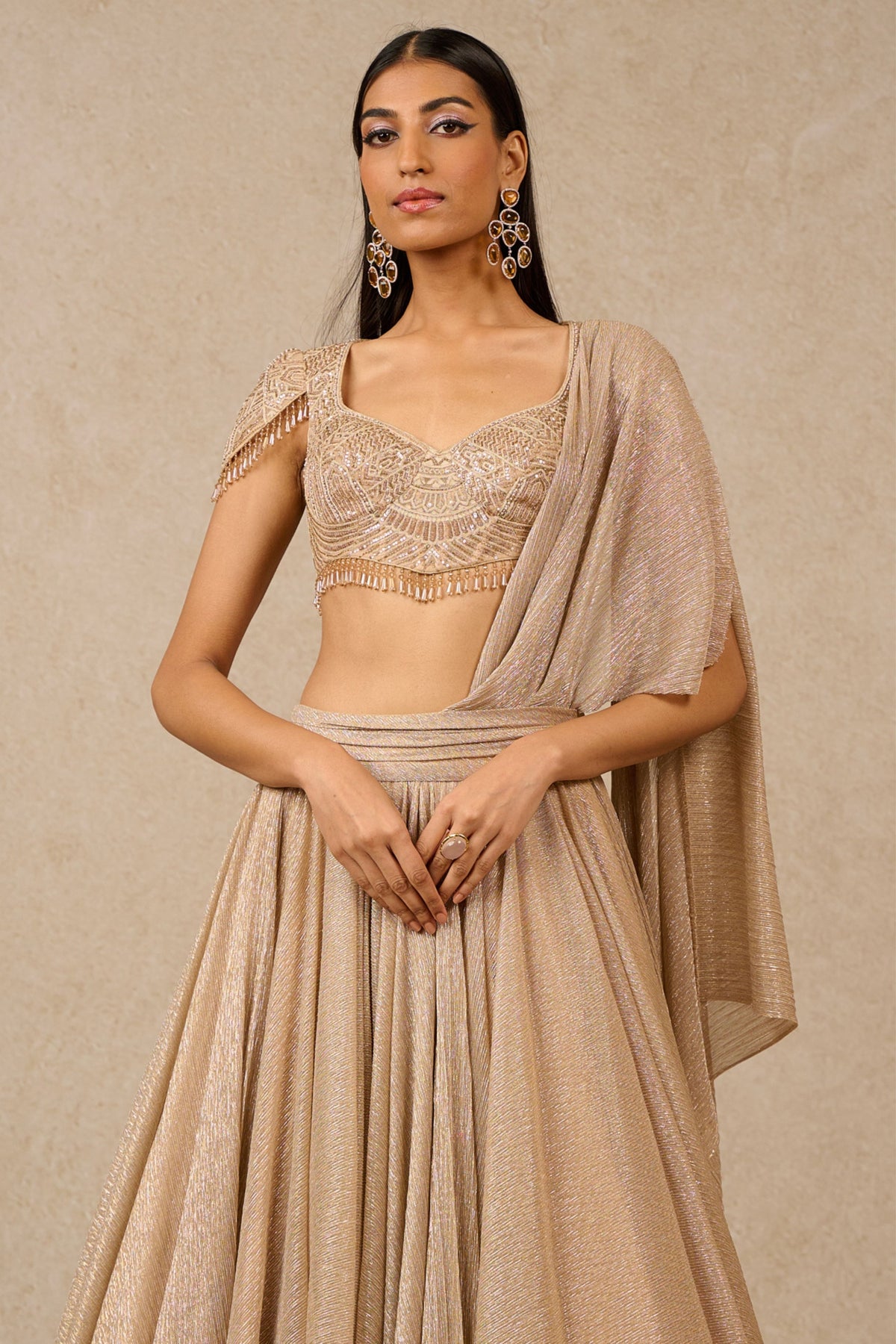 Champagne Lehenga