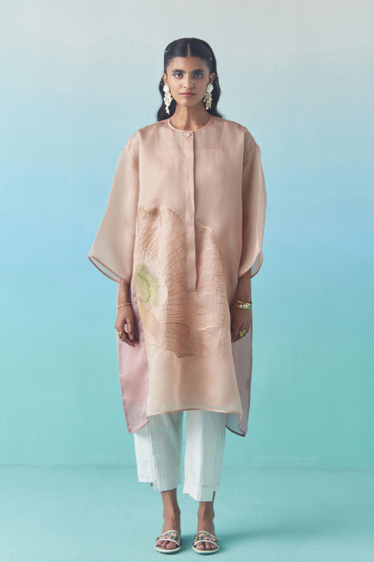Peach Sorbet Anti- Fit Kaftan