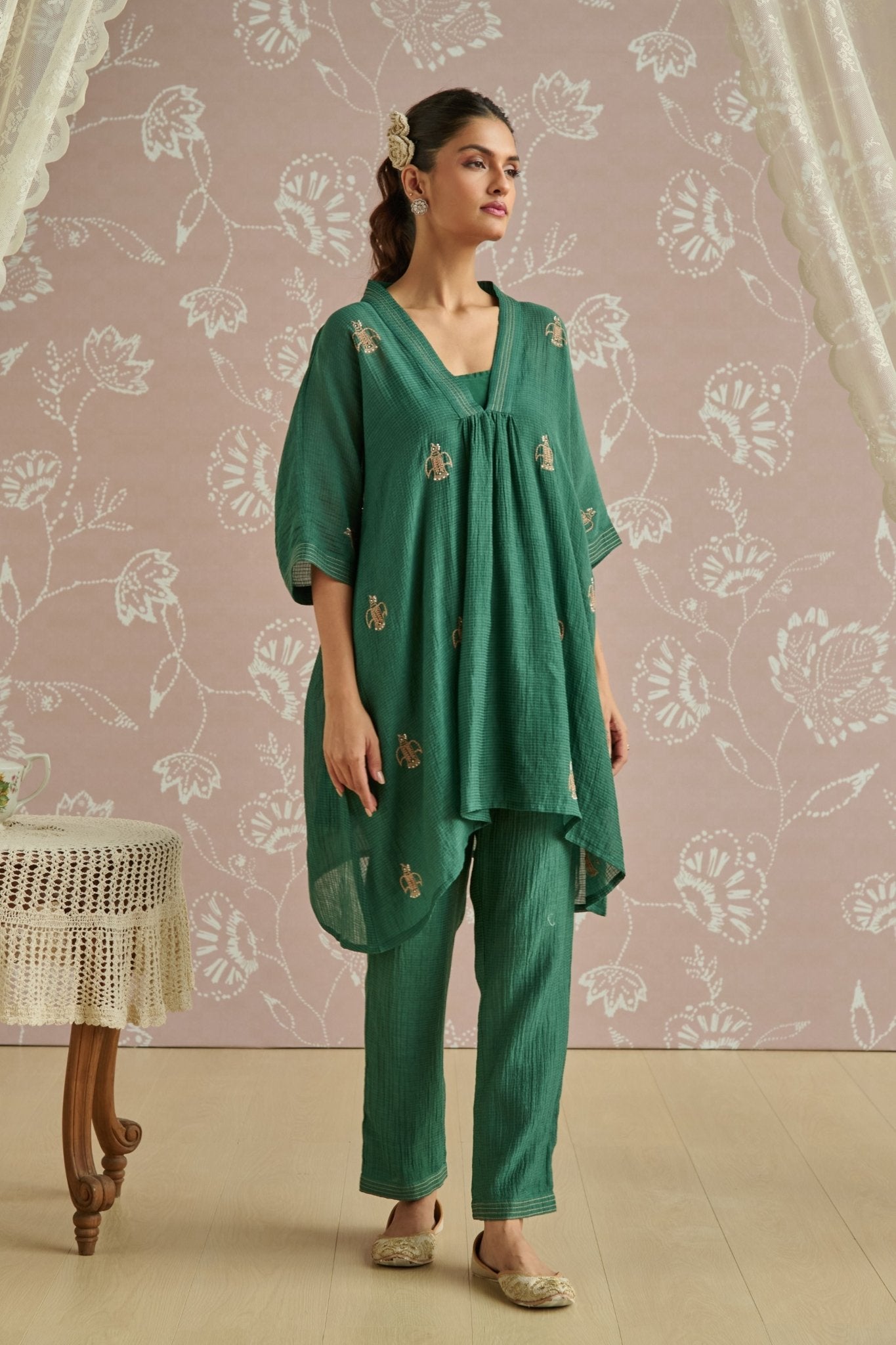 Teal Aya Co - ord Set - Kritika Dawar - Elahe