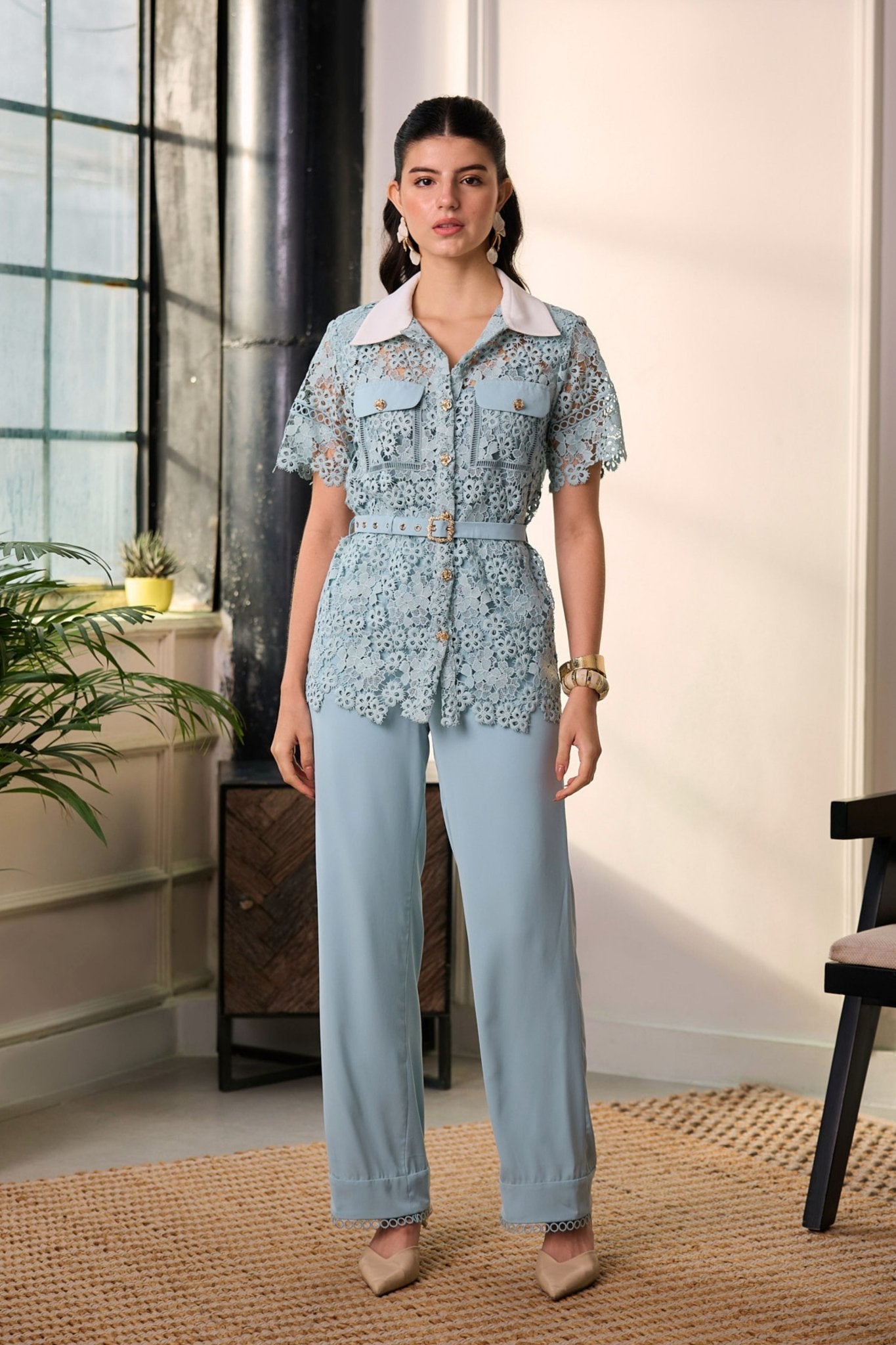 Artemis Aqua Co - ord Set - Deepika Nagpal - Elahe