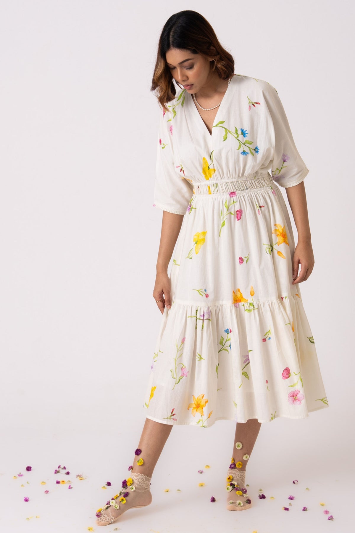Noor Floral Elegance Dress