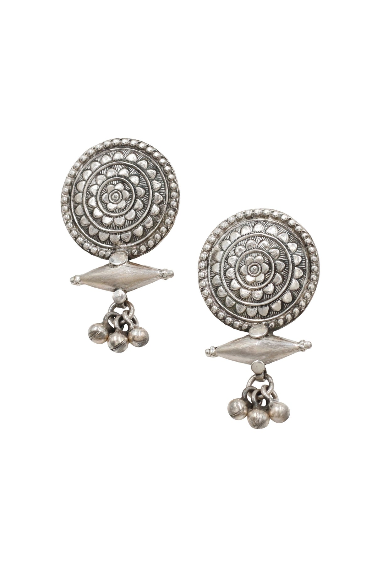 Crafted Silver Earrings
