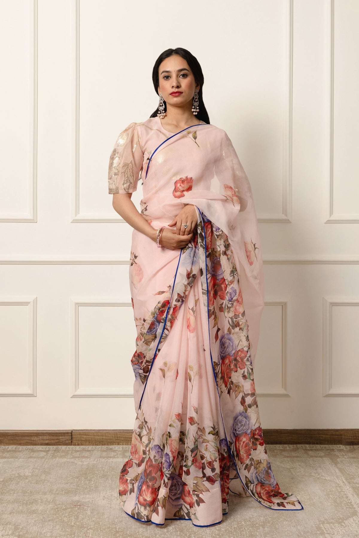 Calliope Printed French Chiffon Saree