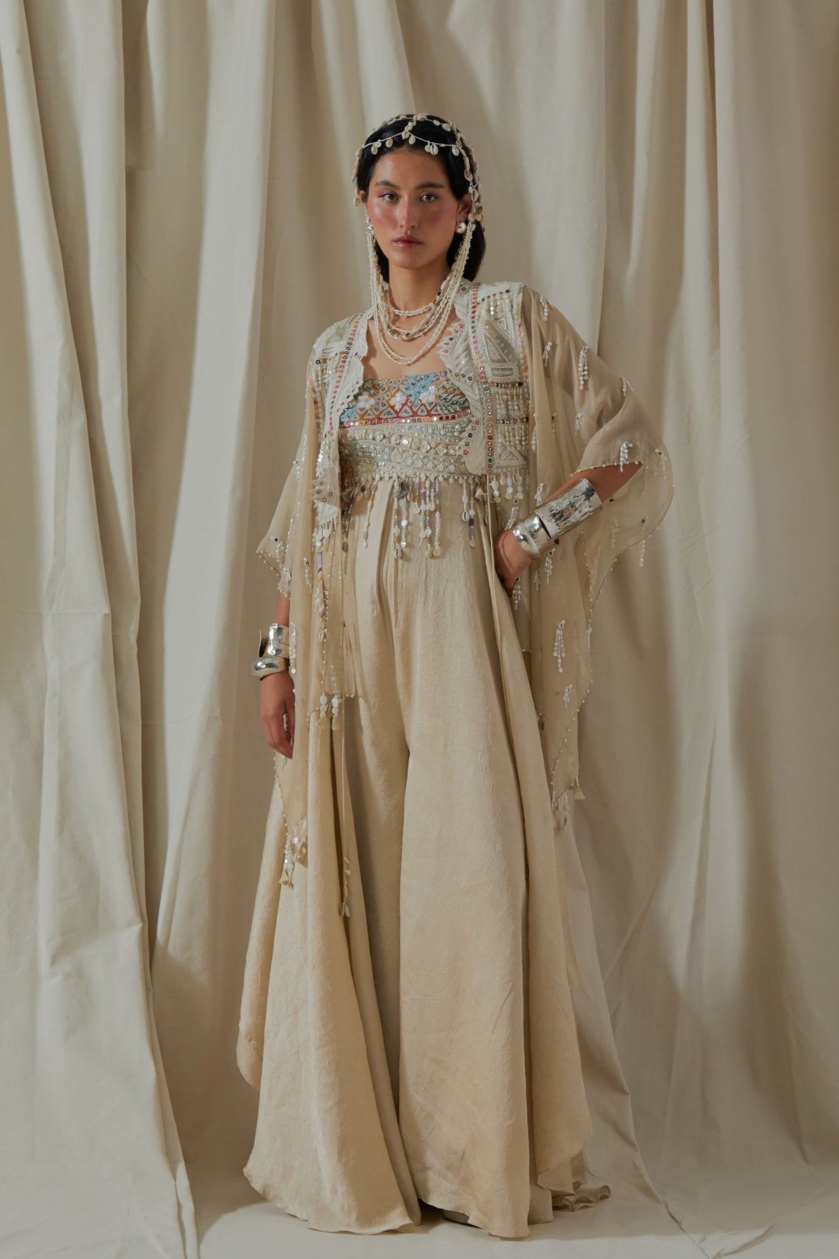 Veni Dupatta Jacket Set