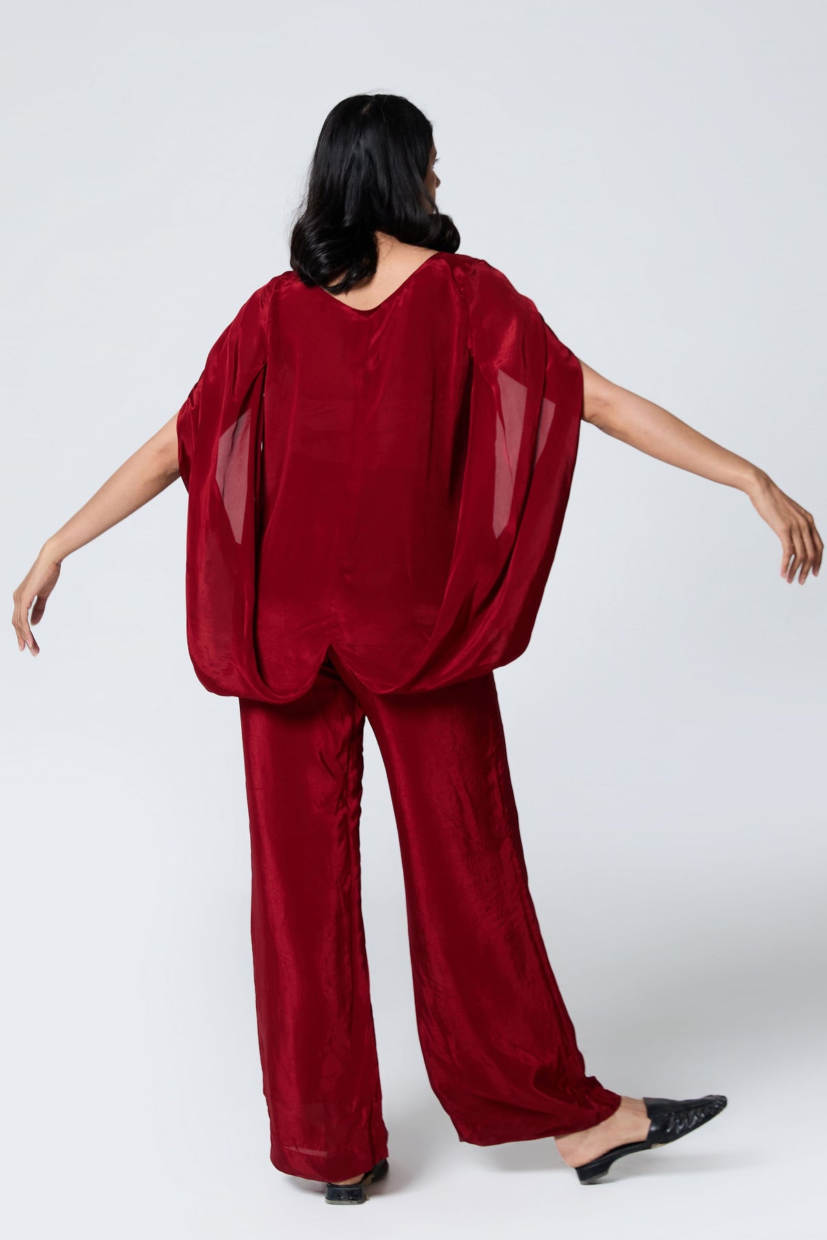 Cape-Style Sleeve Cowl Co-ord Set