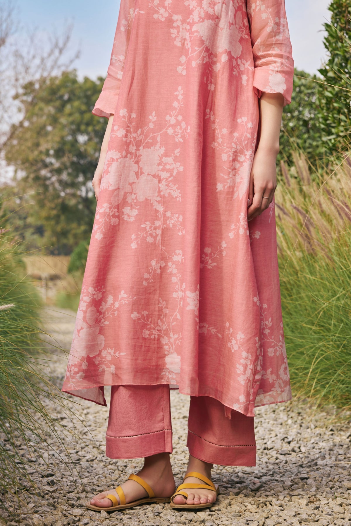 Tulip Printed Kurta With Pants