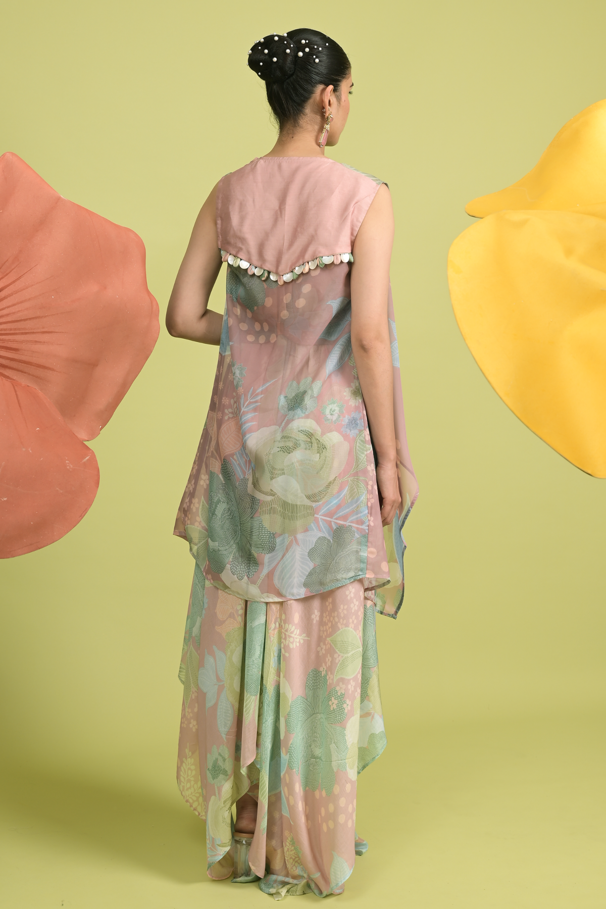 Asymmetrical Cresents Dress