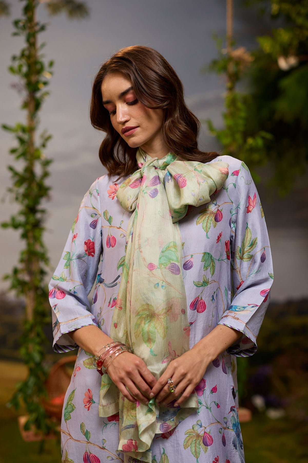 Fig n Fable Lilac Kurta Set