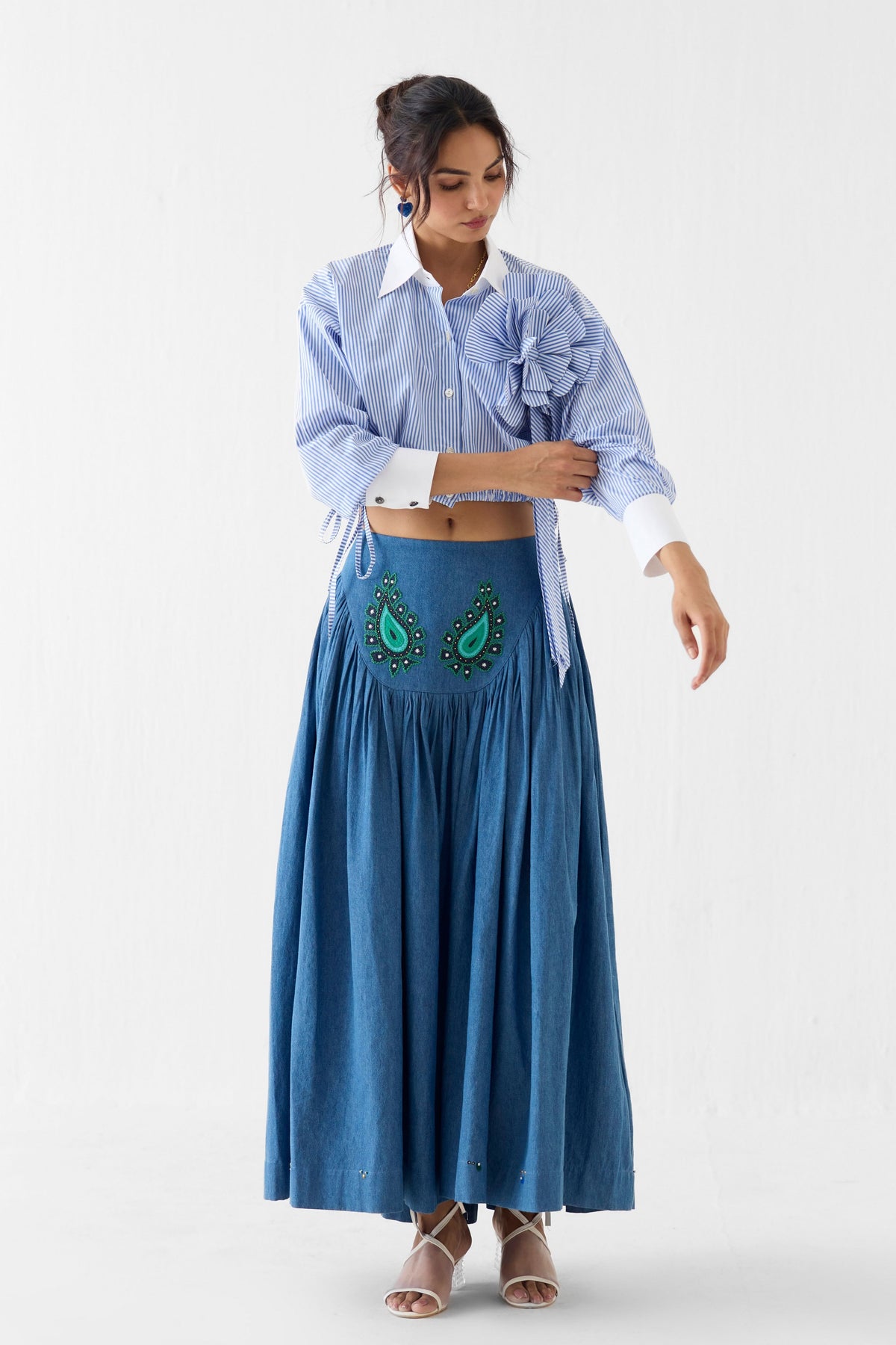 Azure Crop Shirt