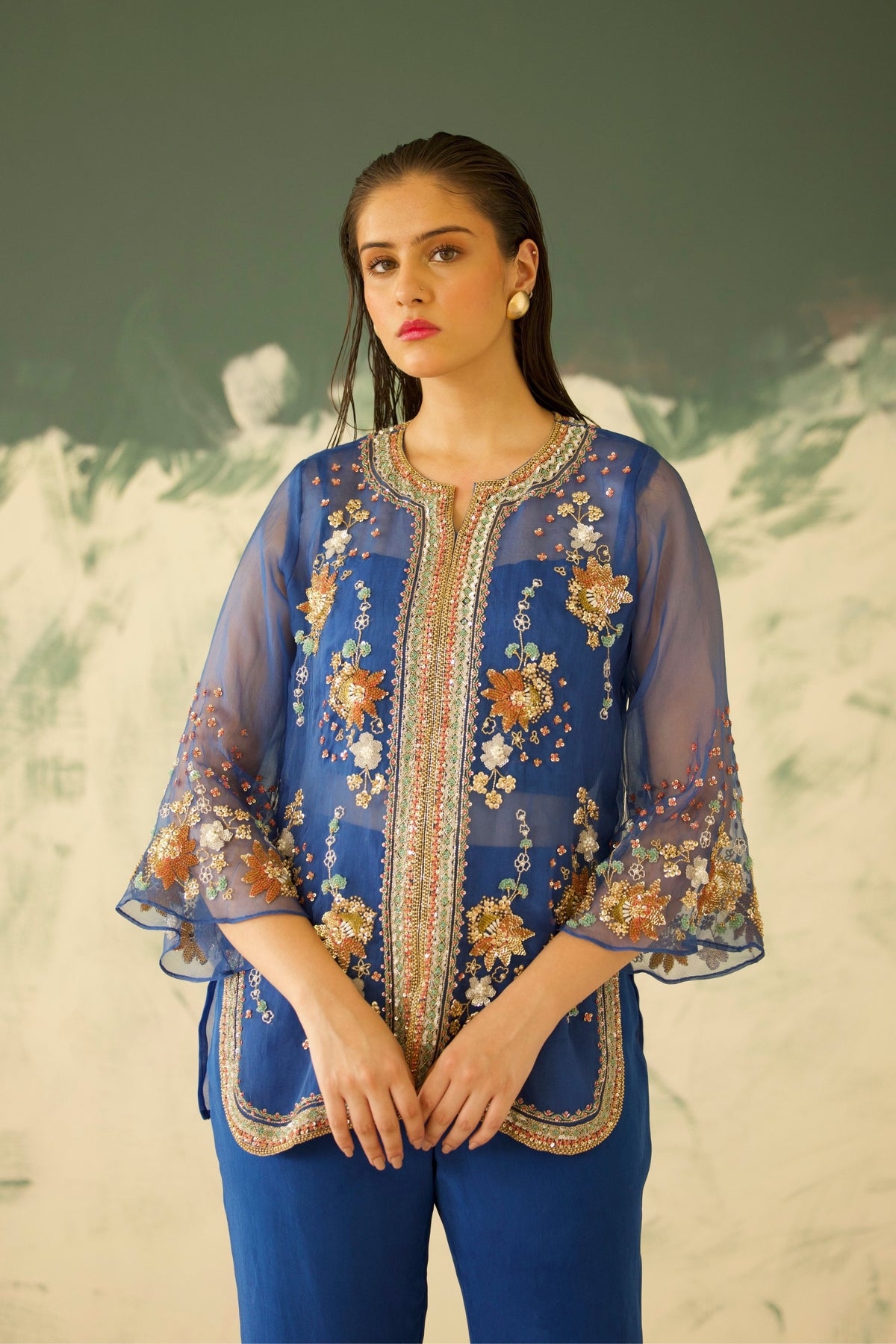 Blue Tunic Set