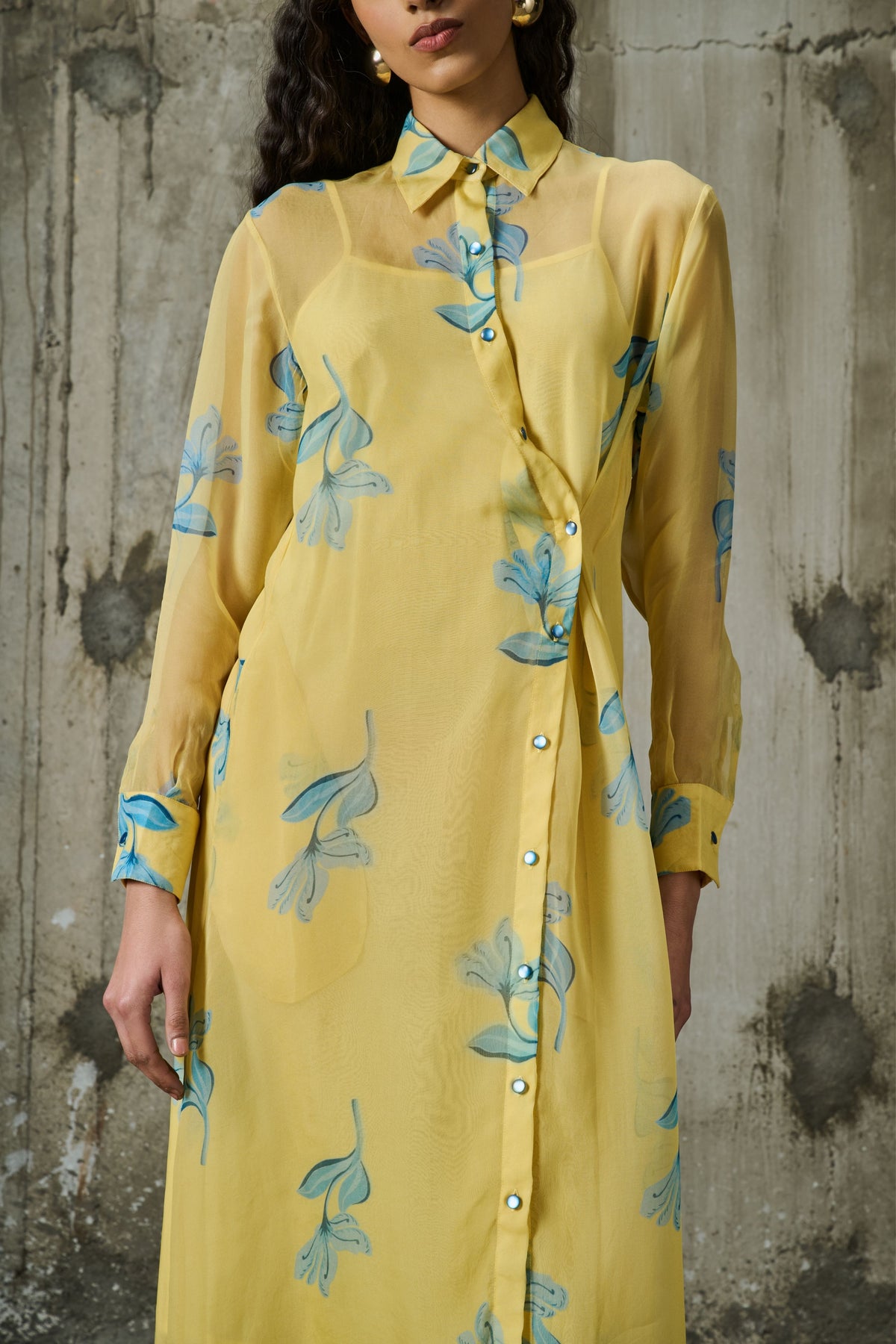 Sunlit Bloom Asymmetrical Dress