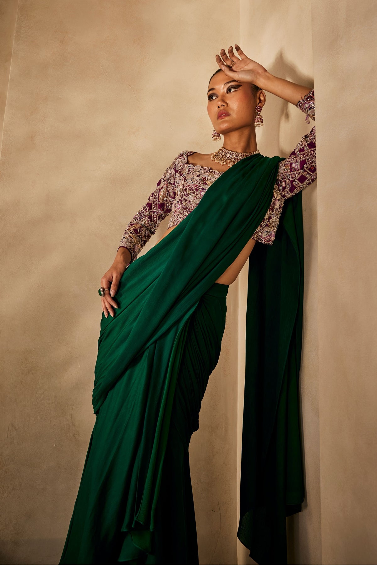 Rooh Draped Saree Set