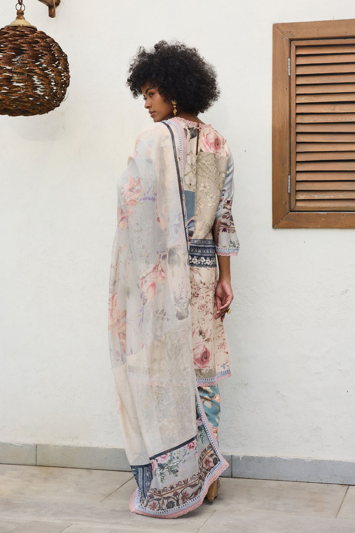 Ira Chanderi Kurta Set