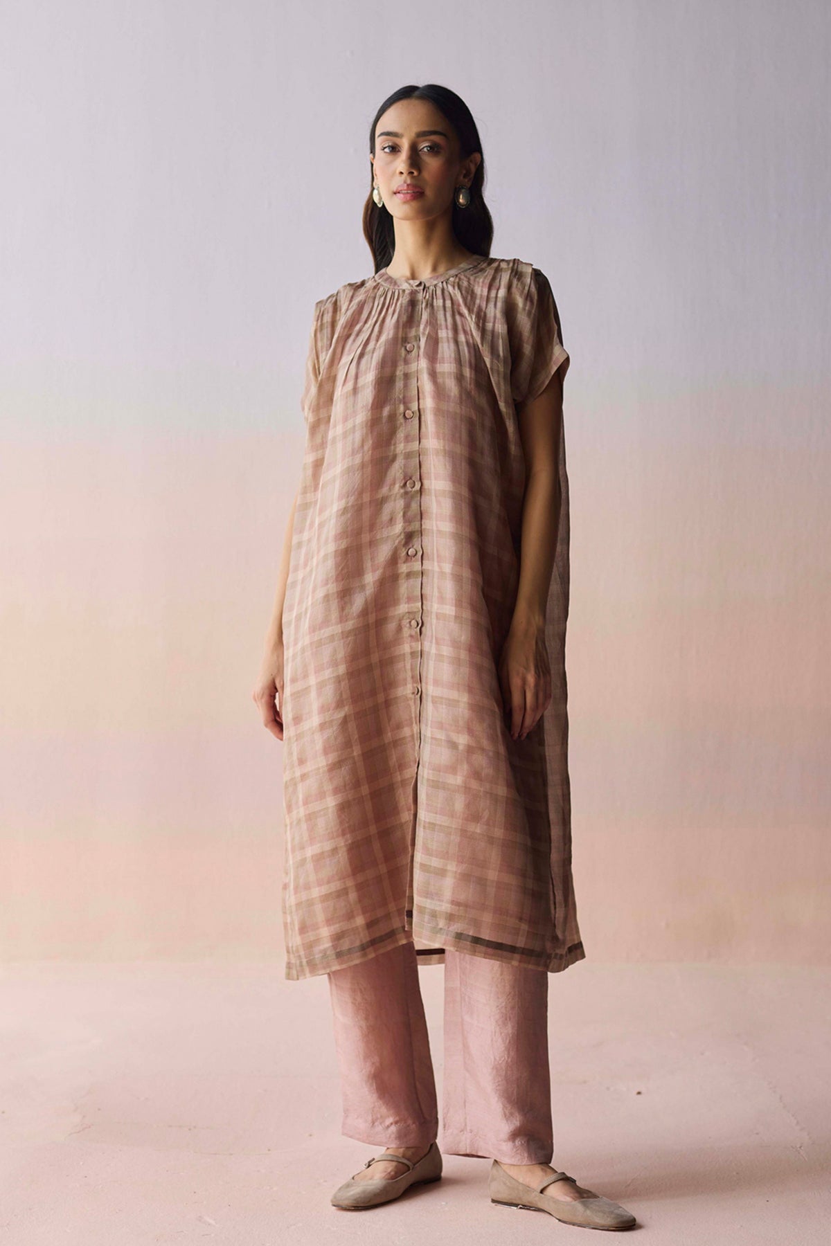 Rooted Brown Tunic Set