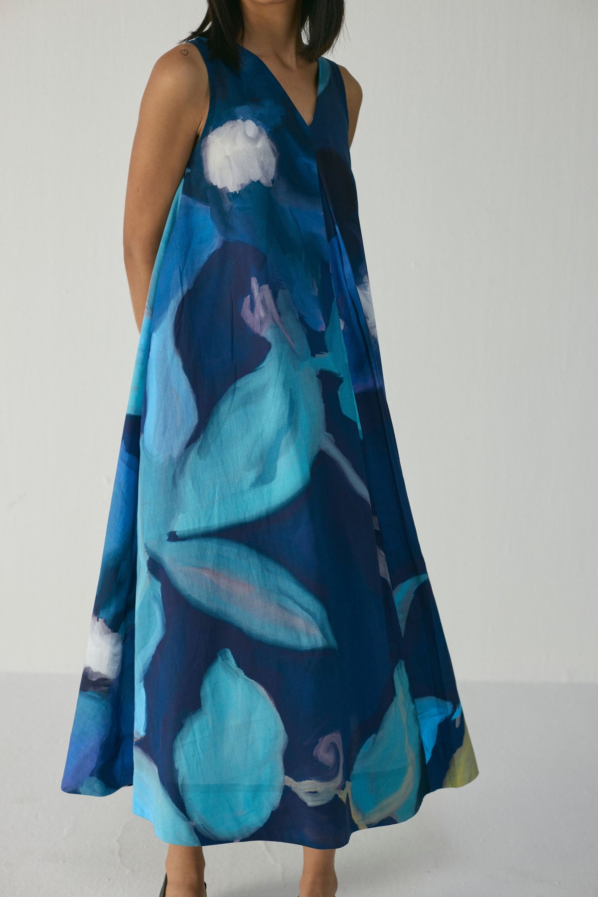 Blue Lagoon V-neck Dress