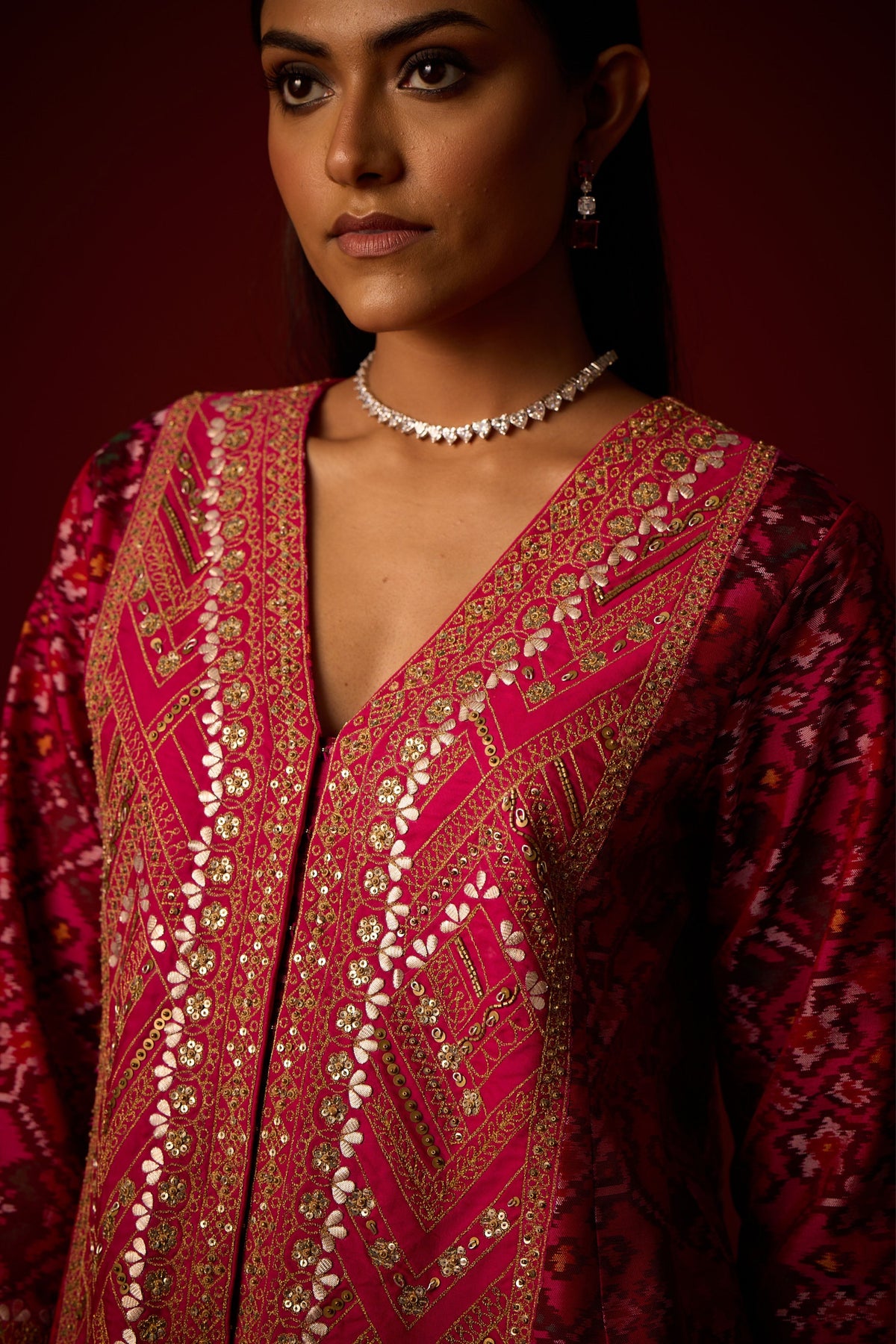 Organza Marodi Work Shararas