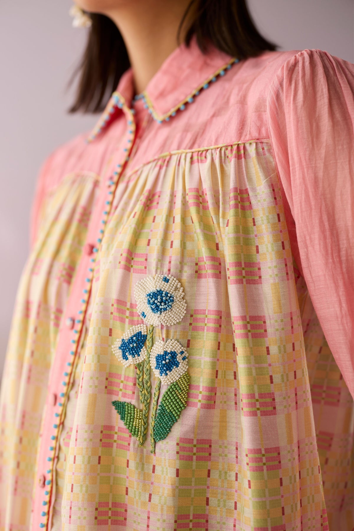 Rose Beaded Shirt