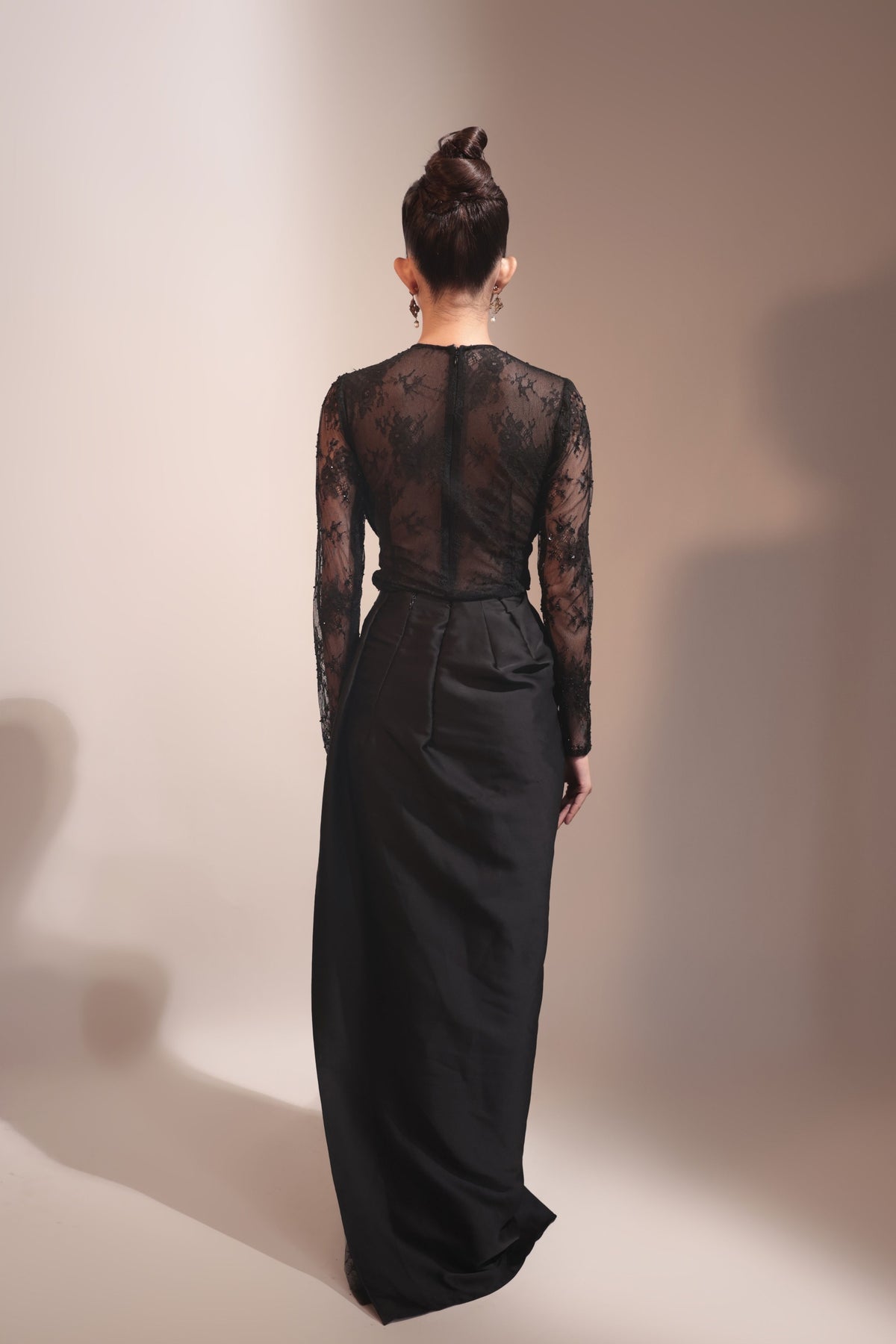 Noire Draped Skirt Set