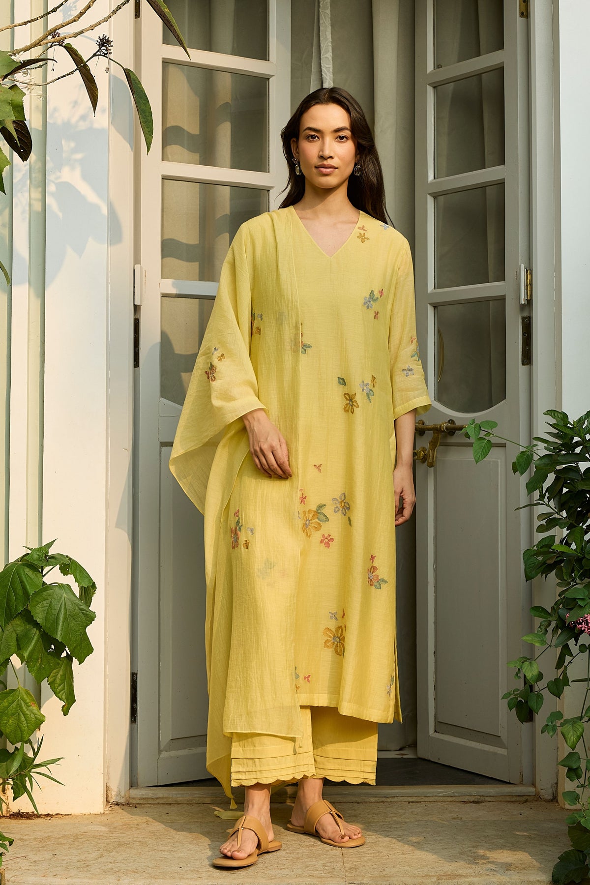 Lemon Bloom Kurta Set