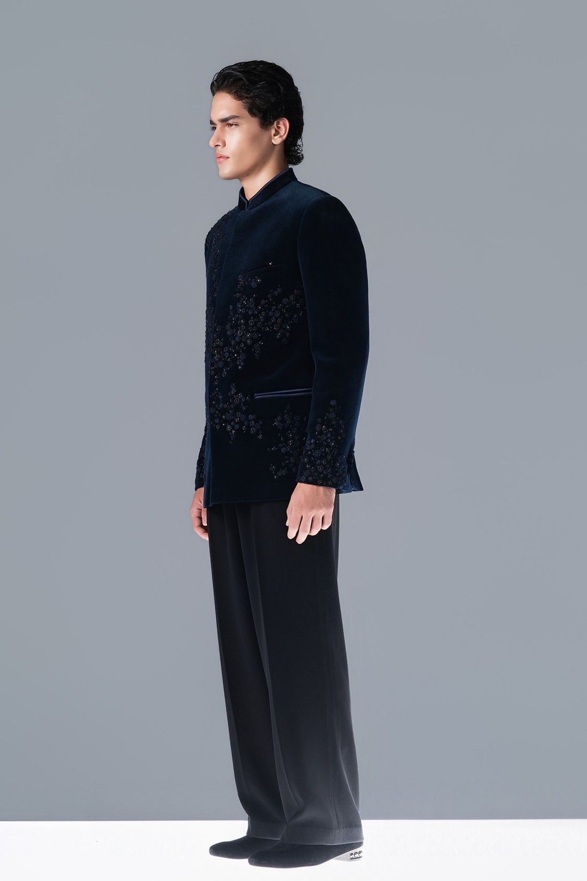 Midnight Constellation Bandhgala Set