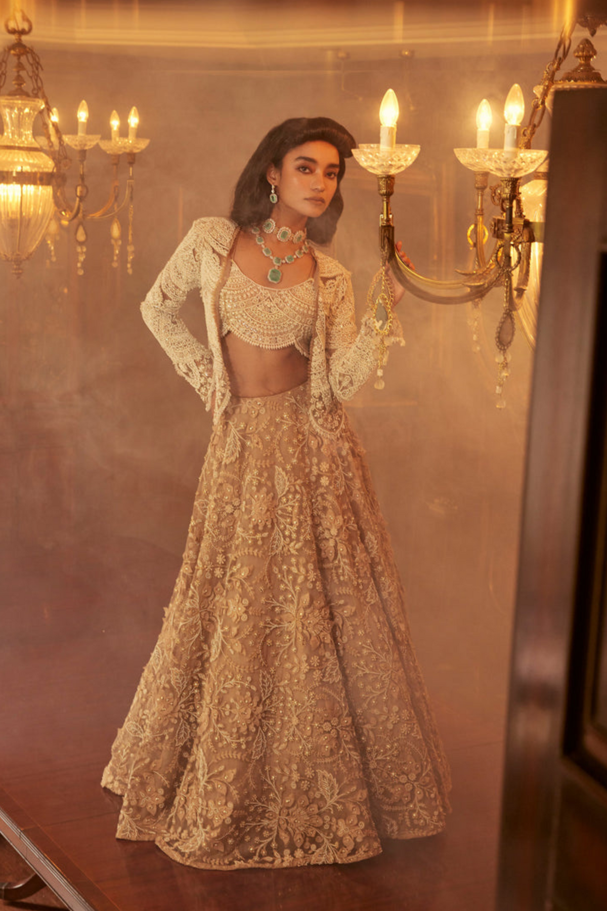 Iltija Organza Lehenga